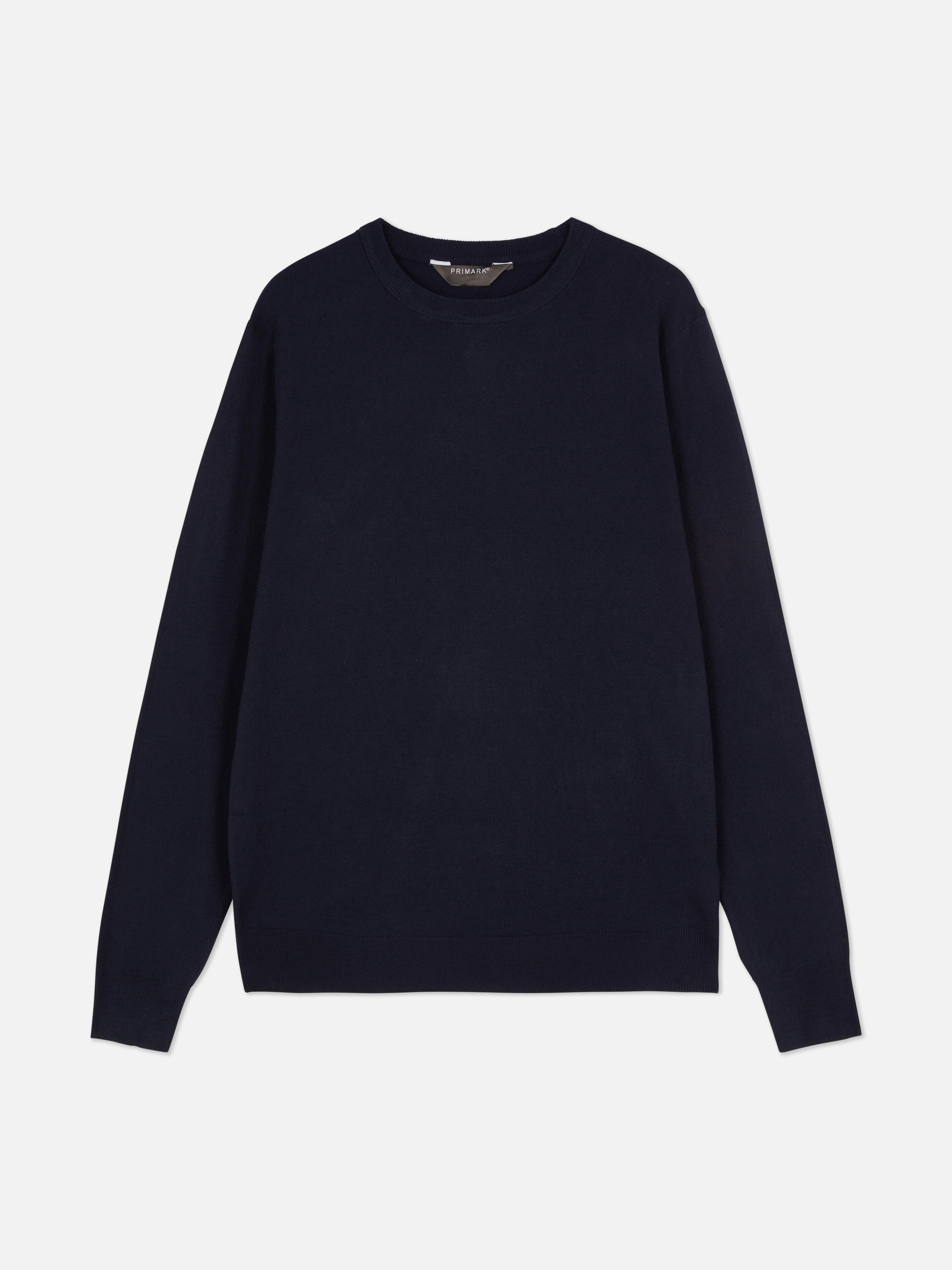 Crew Neck Fine Knit Jumper