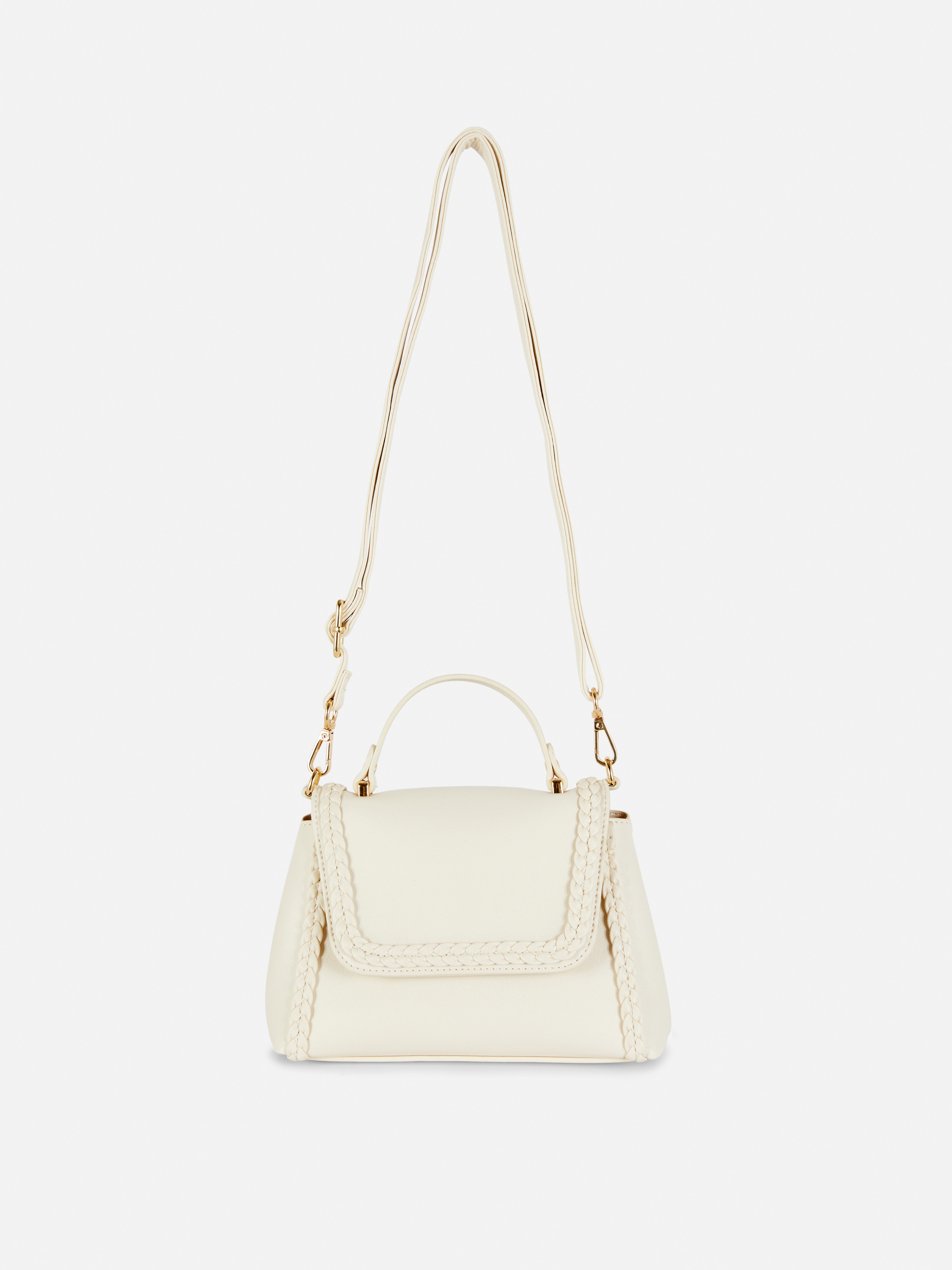 Umhängetasche mit Flechtdetails - Ecrufarben - Damen | Primark 