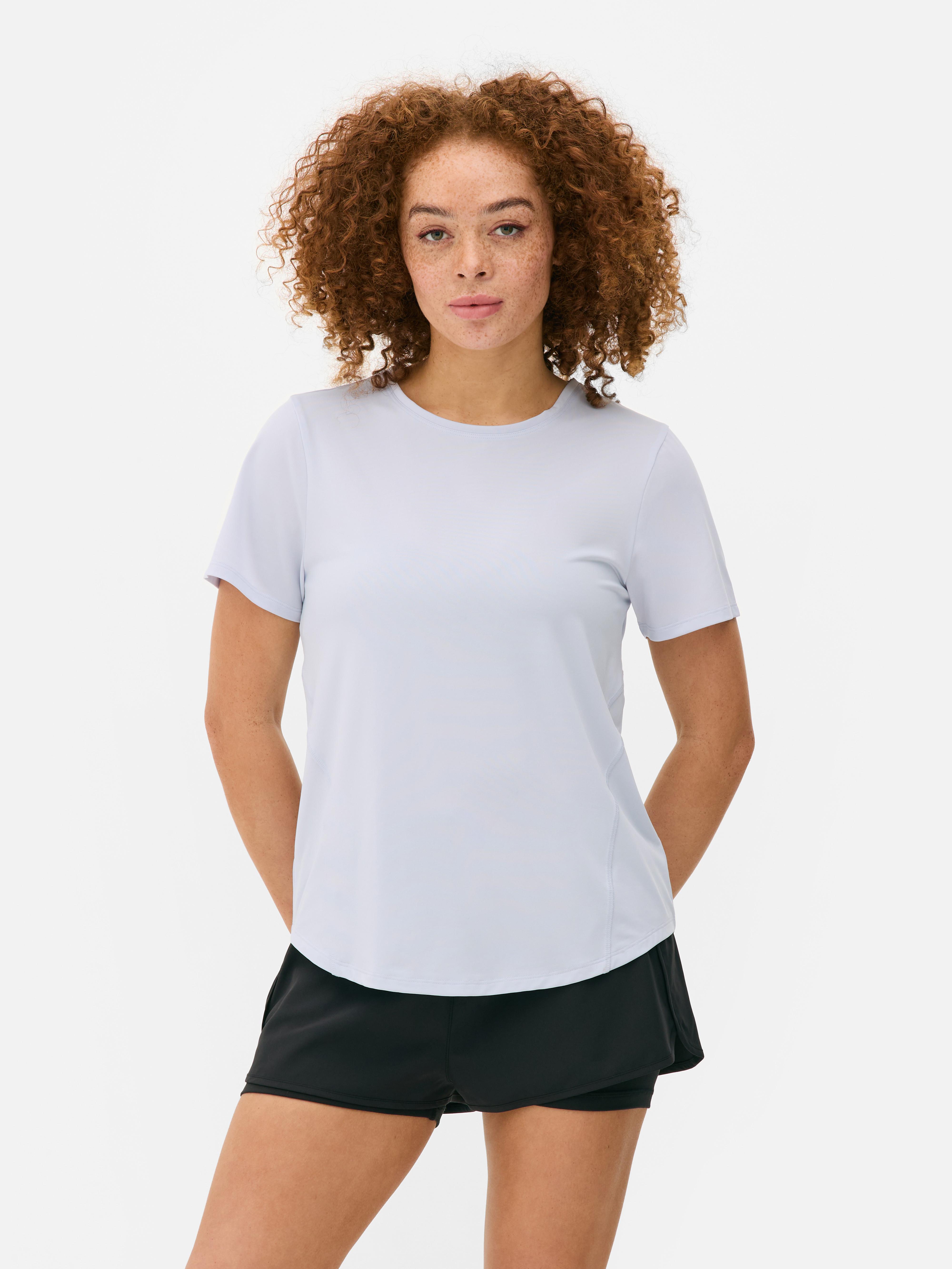 Camiseta deportiva de cuello redondo