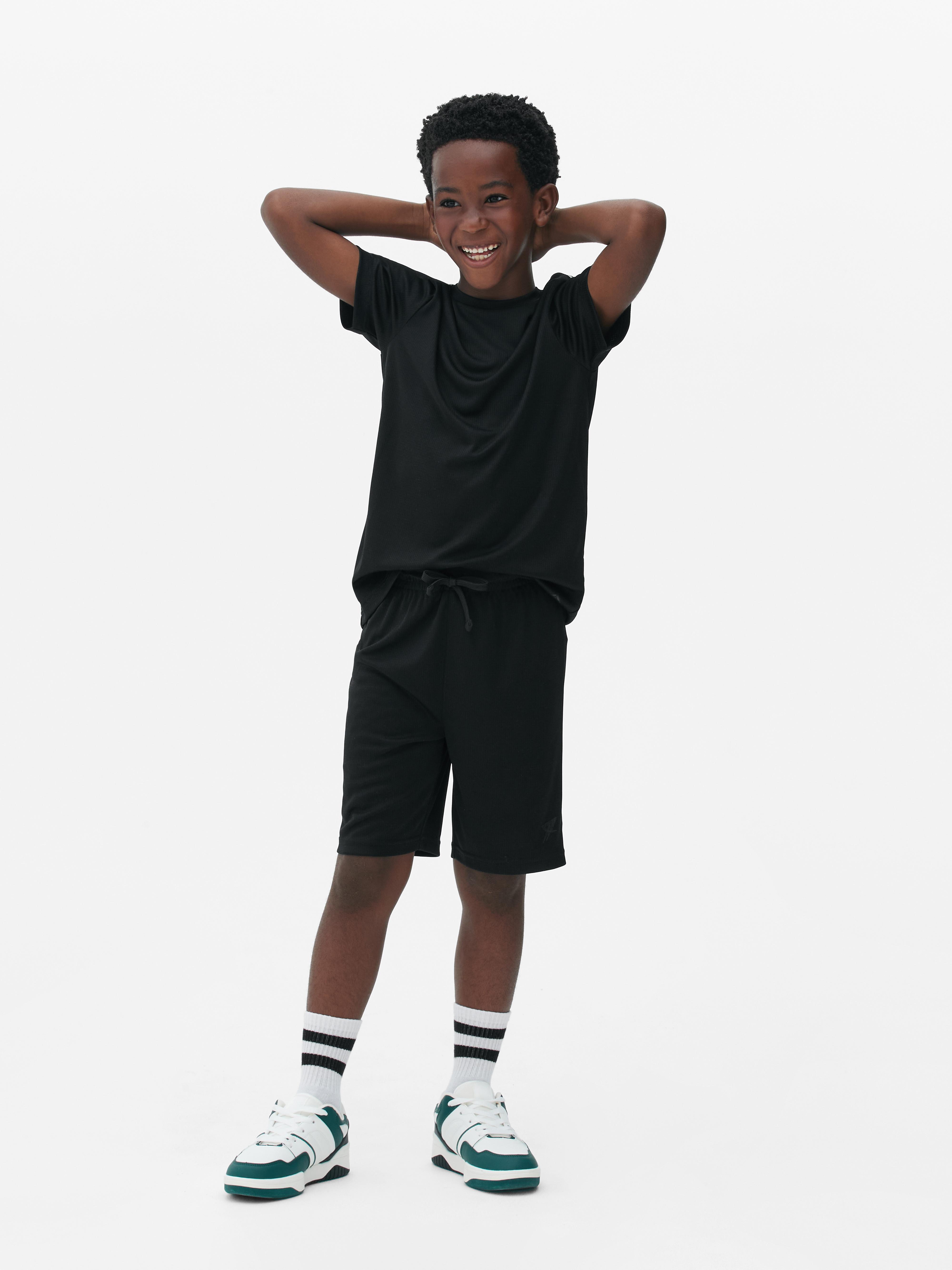 Boys Black Mesh Gym Shorts | Primark