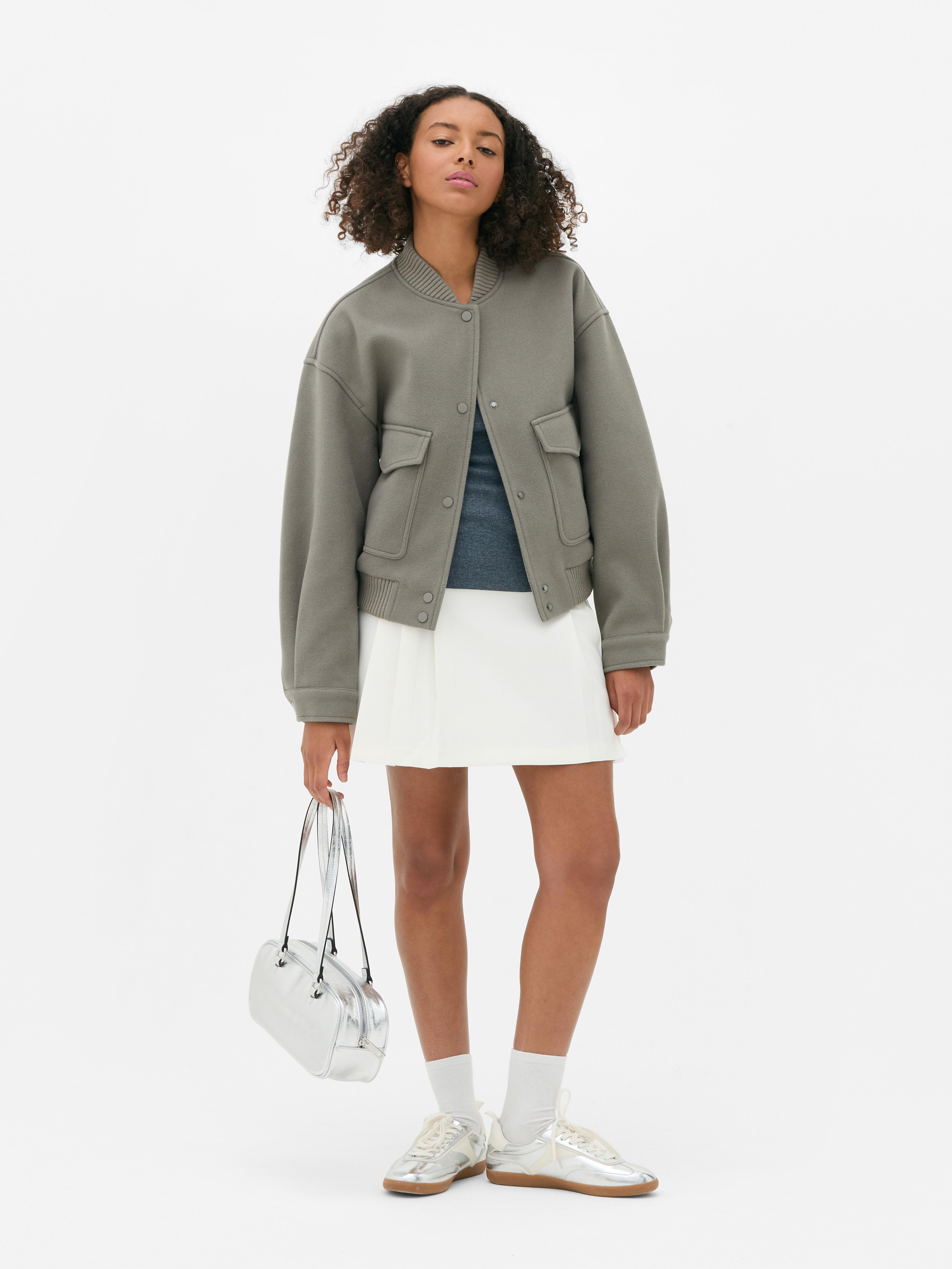 Women's Green Soft Bomber Jacket | Primark