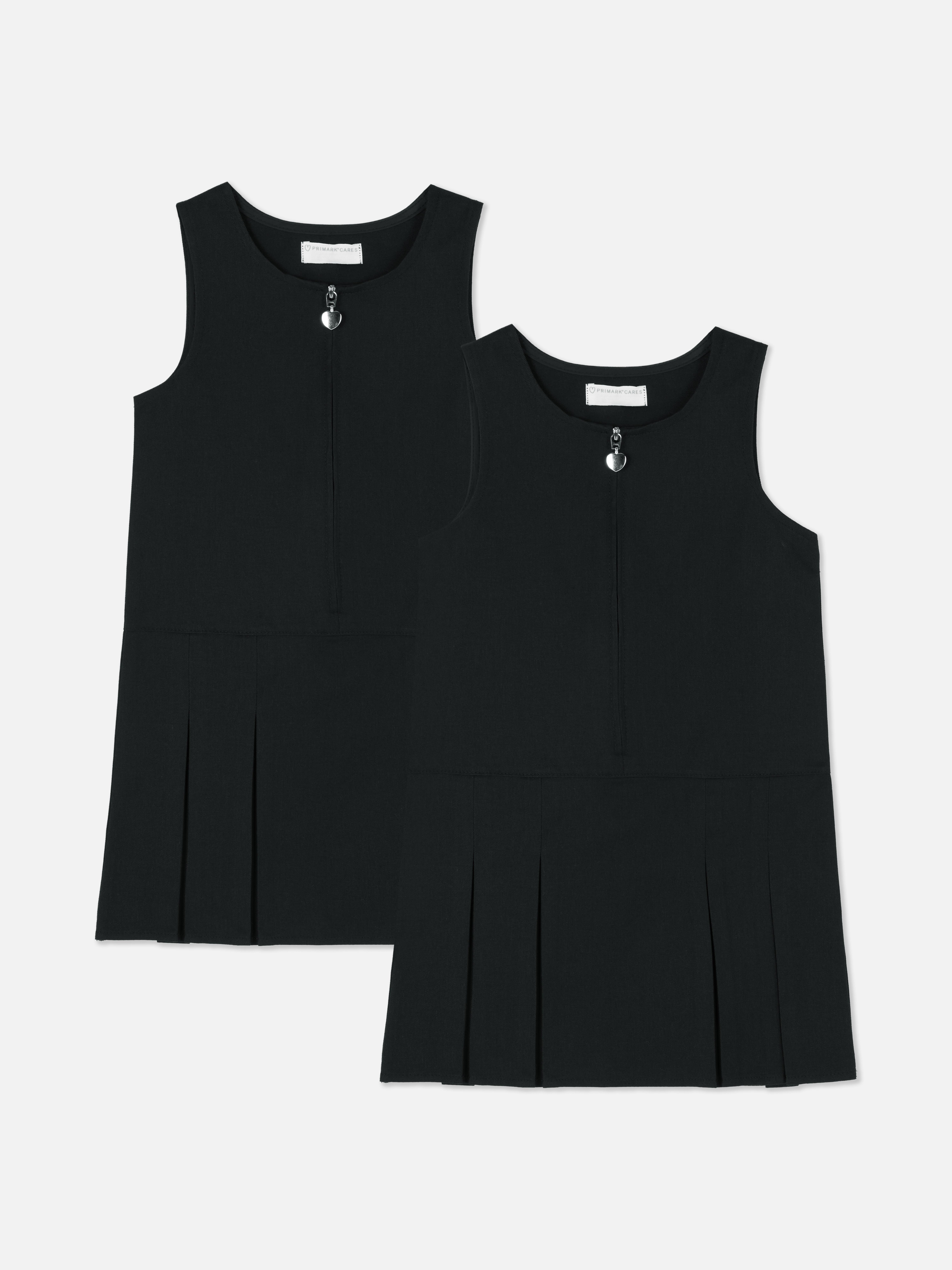 Childrens black pinafore dress sale