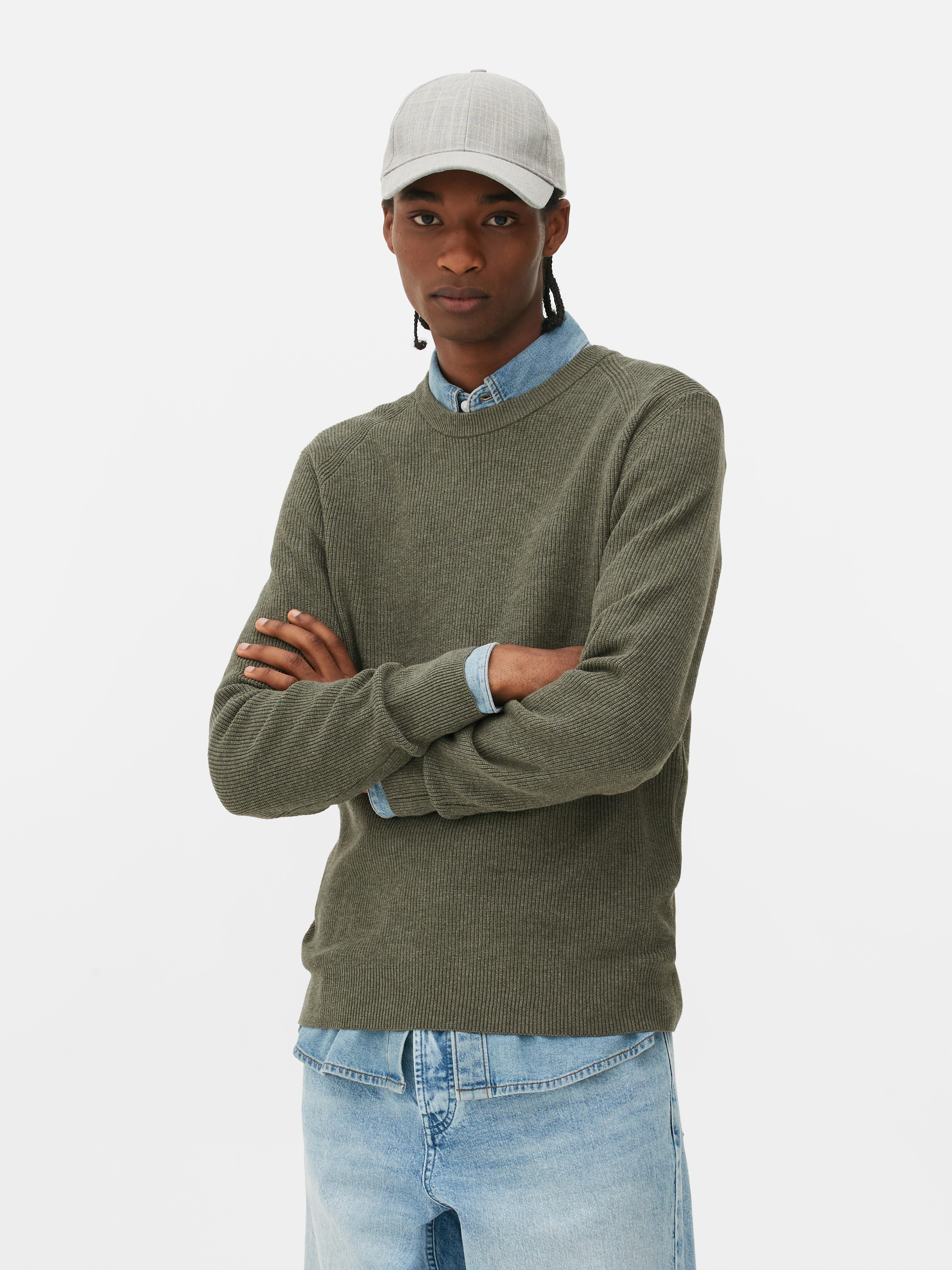 Crew neck ribbing best sale