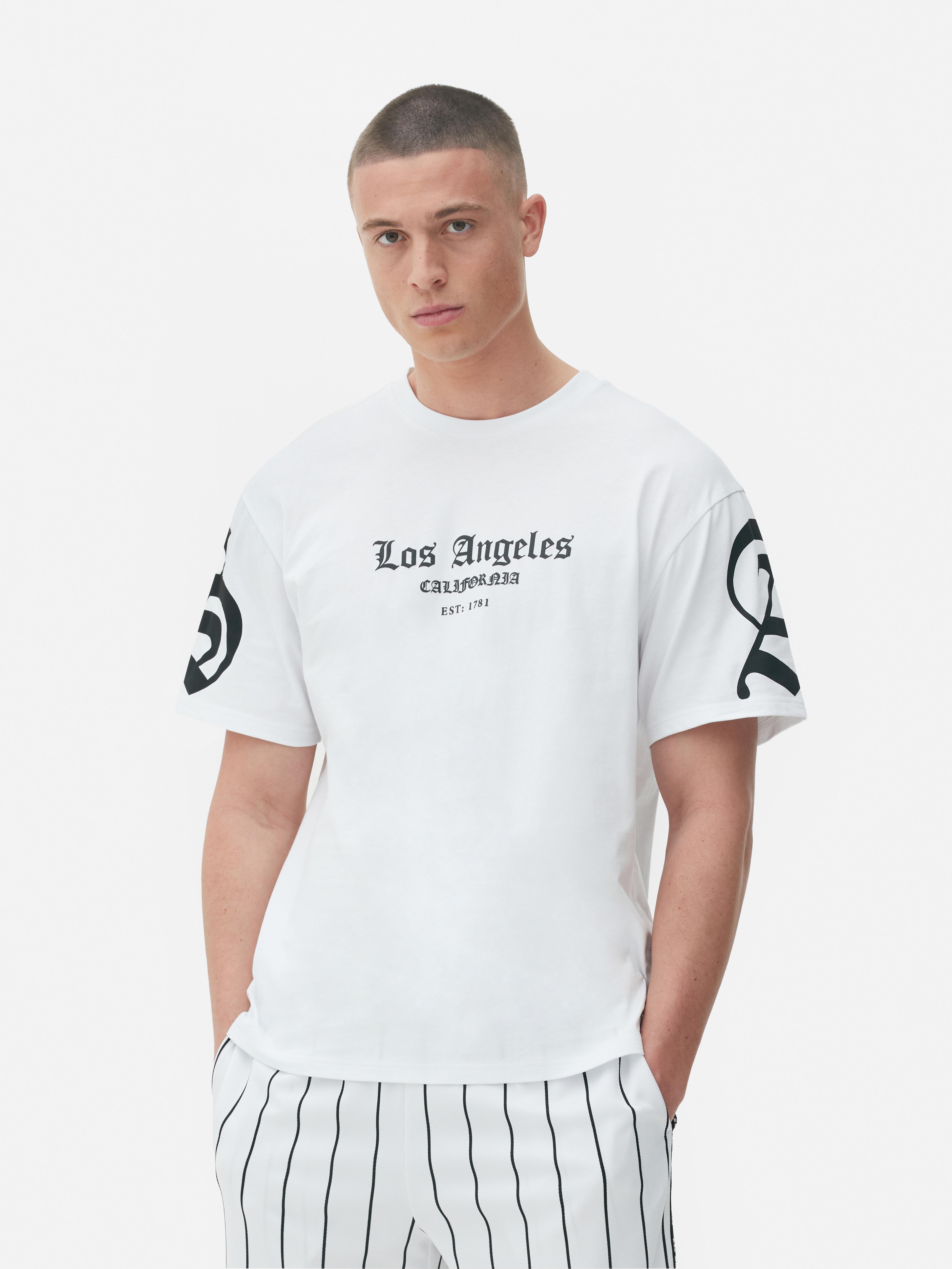 Majica s kratkimi rokavi s potiskom Los Angeles Primark