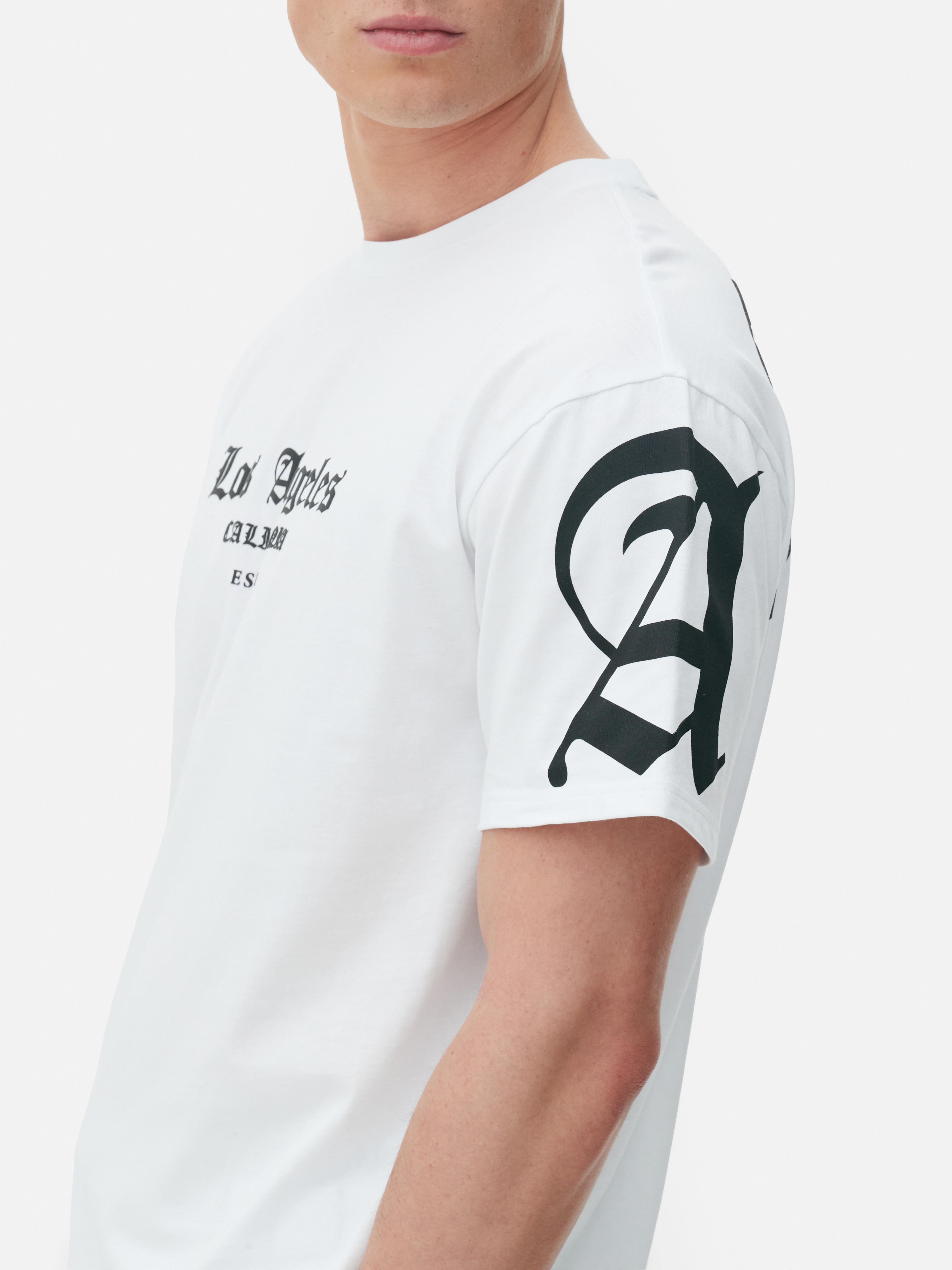 Majica s kratkimi rokavi s potiskom Los Angeles Primark