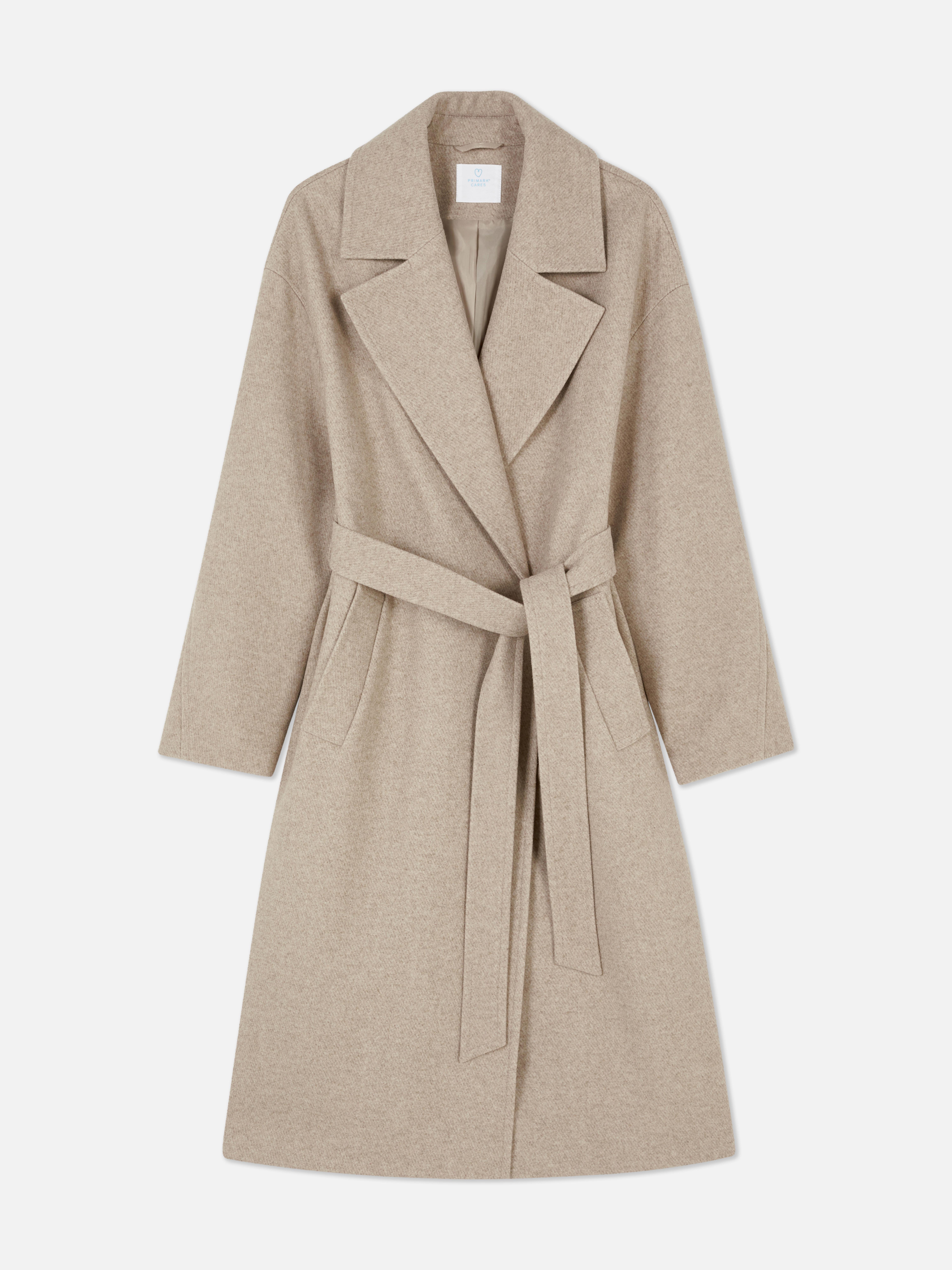 Primark camel coat hotsell