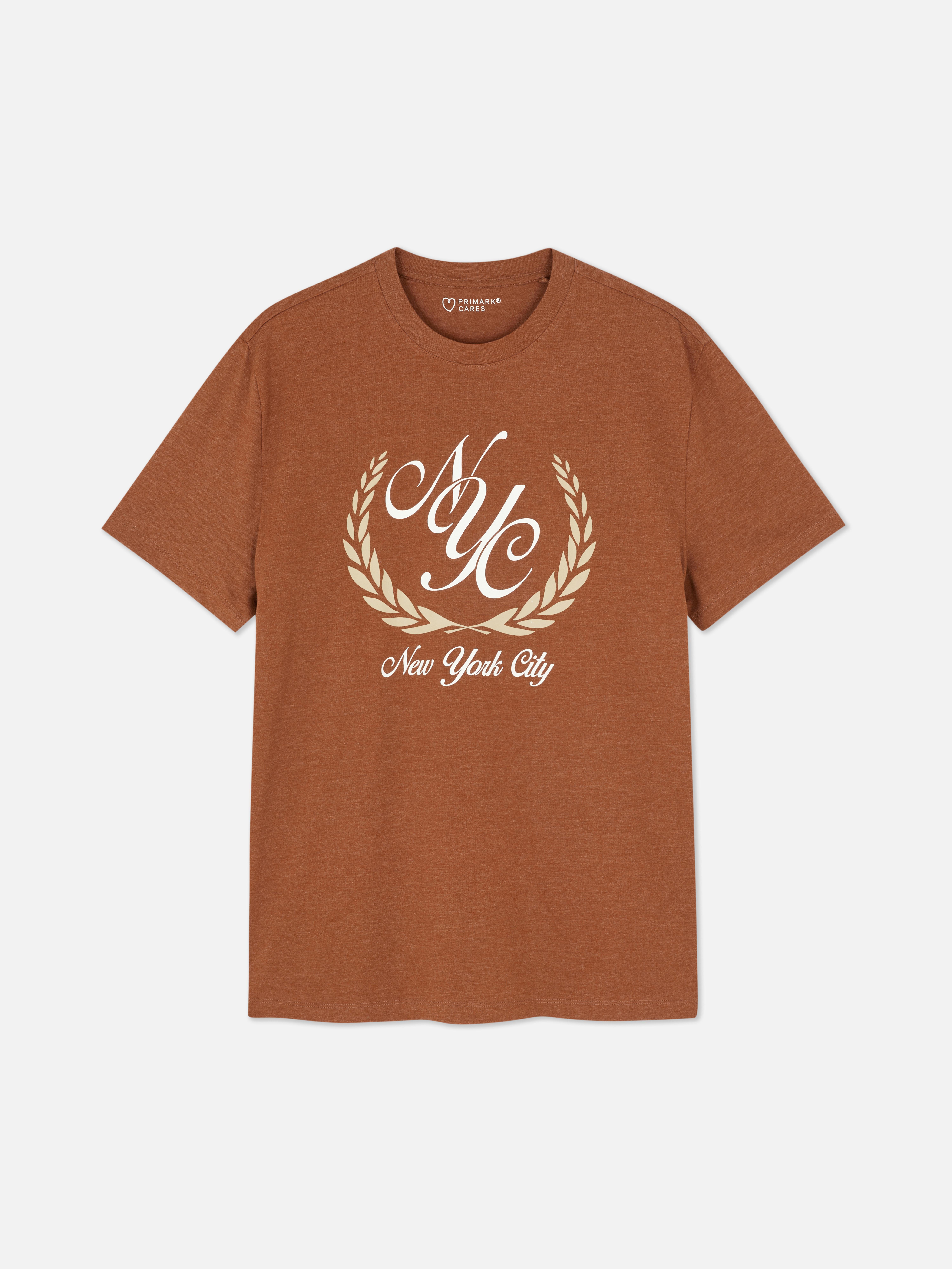 Men s Burnt Orange New York City Crest T Shirt Penneys