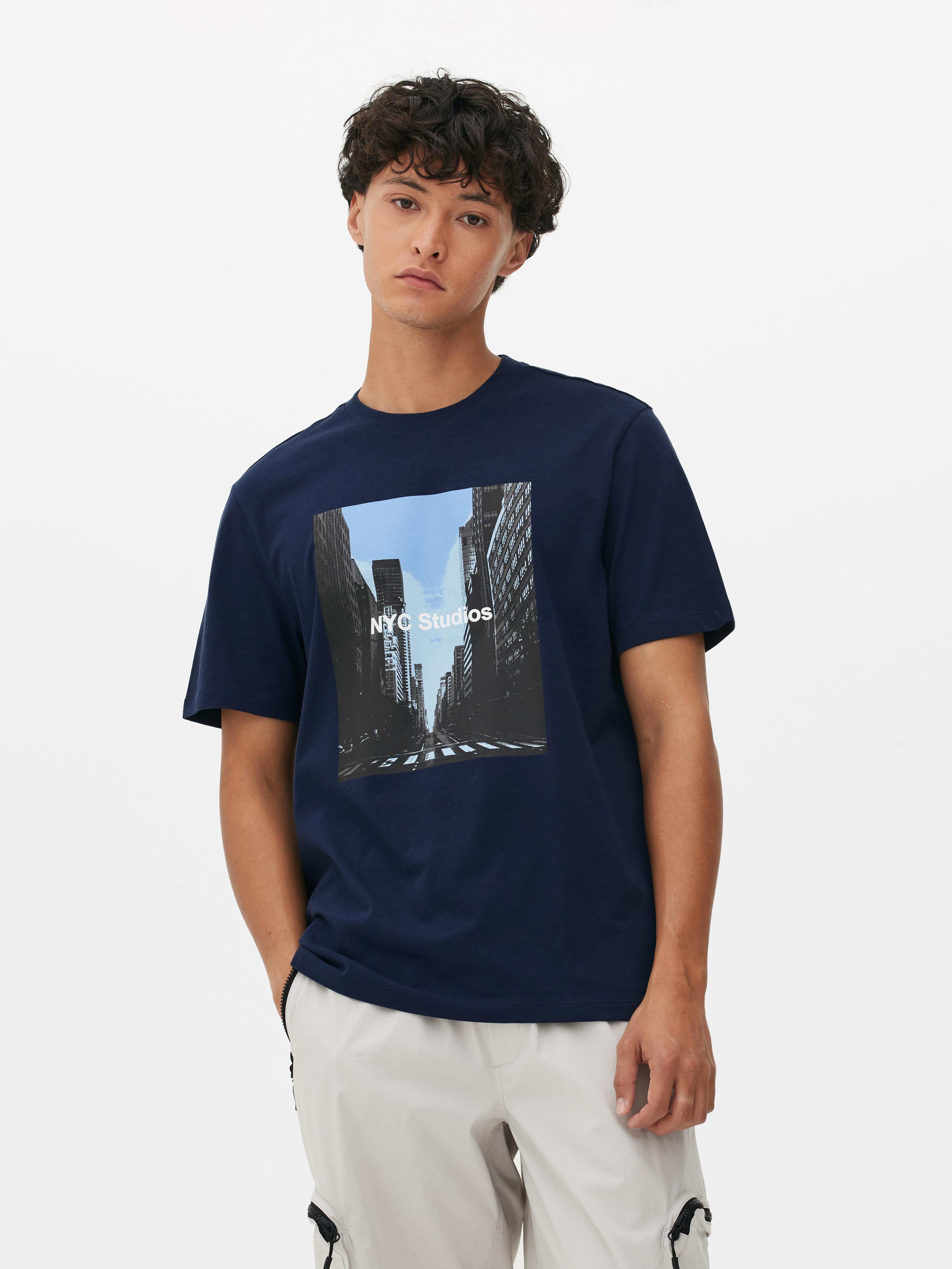 Men s Navy NYC Studios Graphic T Shirt Penneys