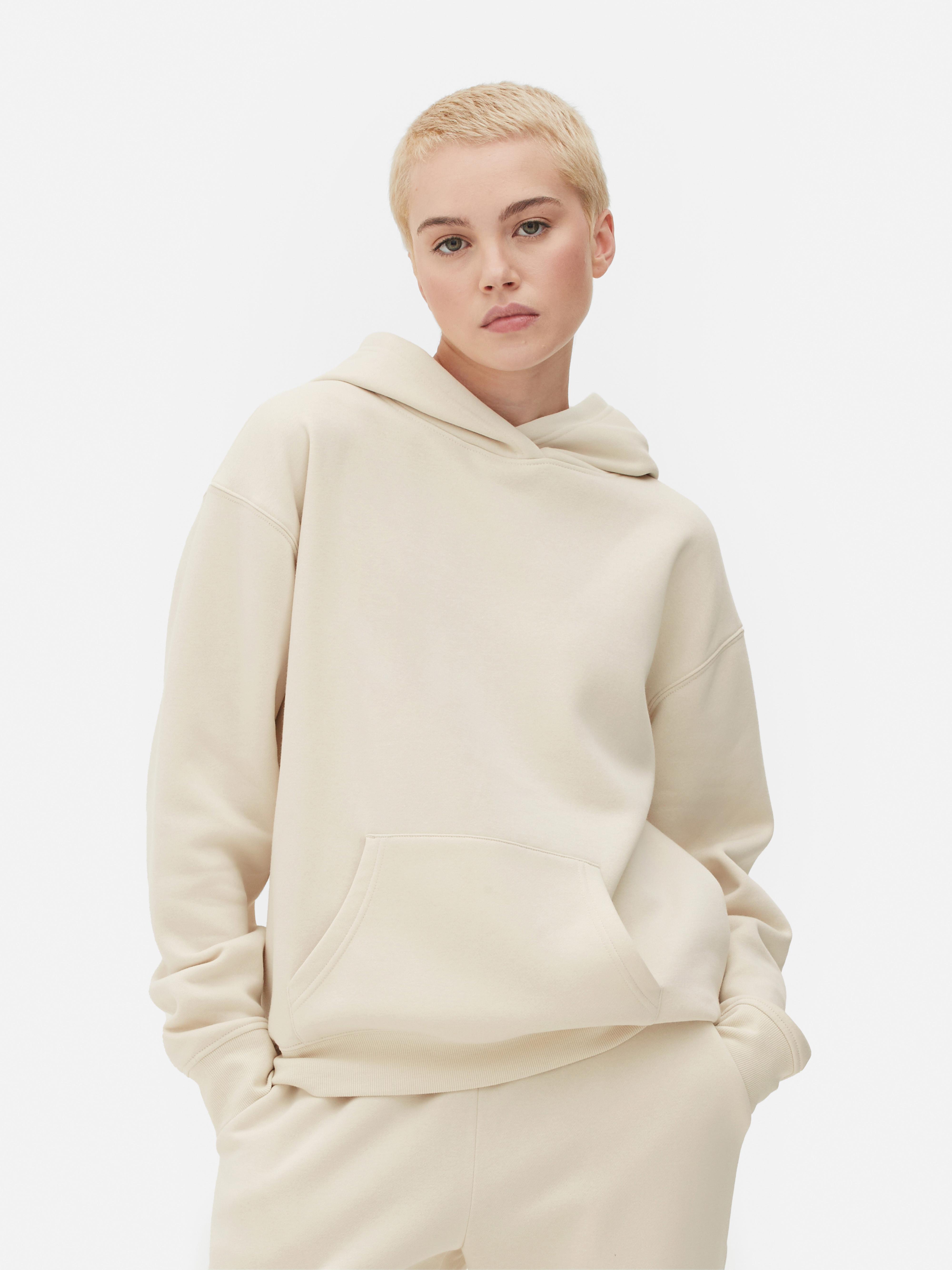 Womens Cream Essential Pullover Hoodie Primark