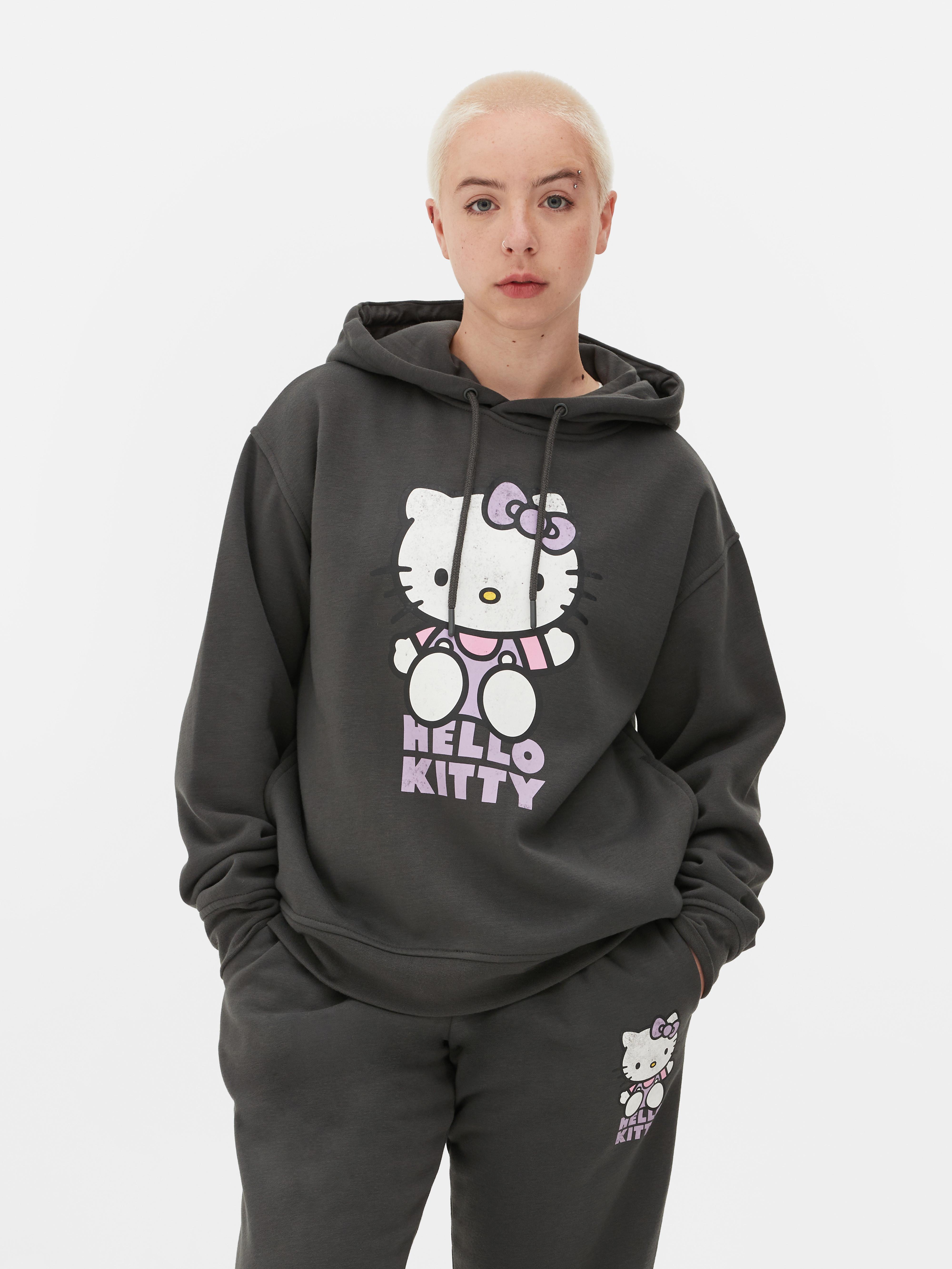 Womens Charcoal Hello Kitty Co ord Character Hoodie Primark