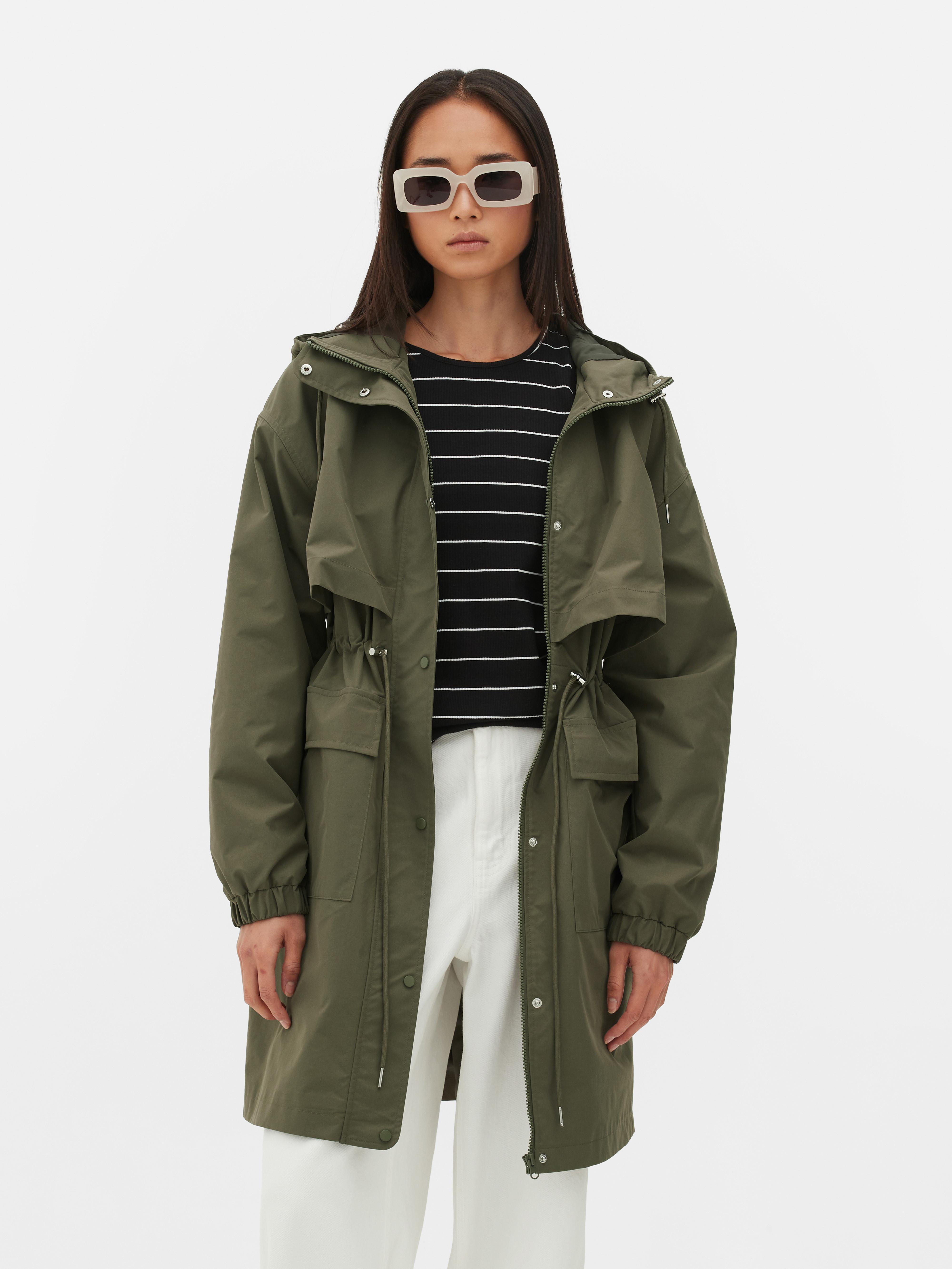 Drawstring parka best sale