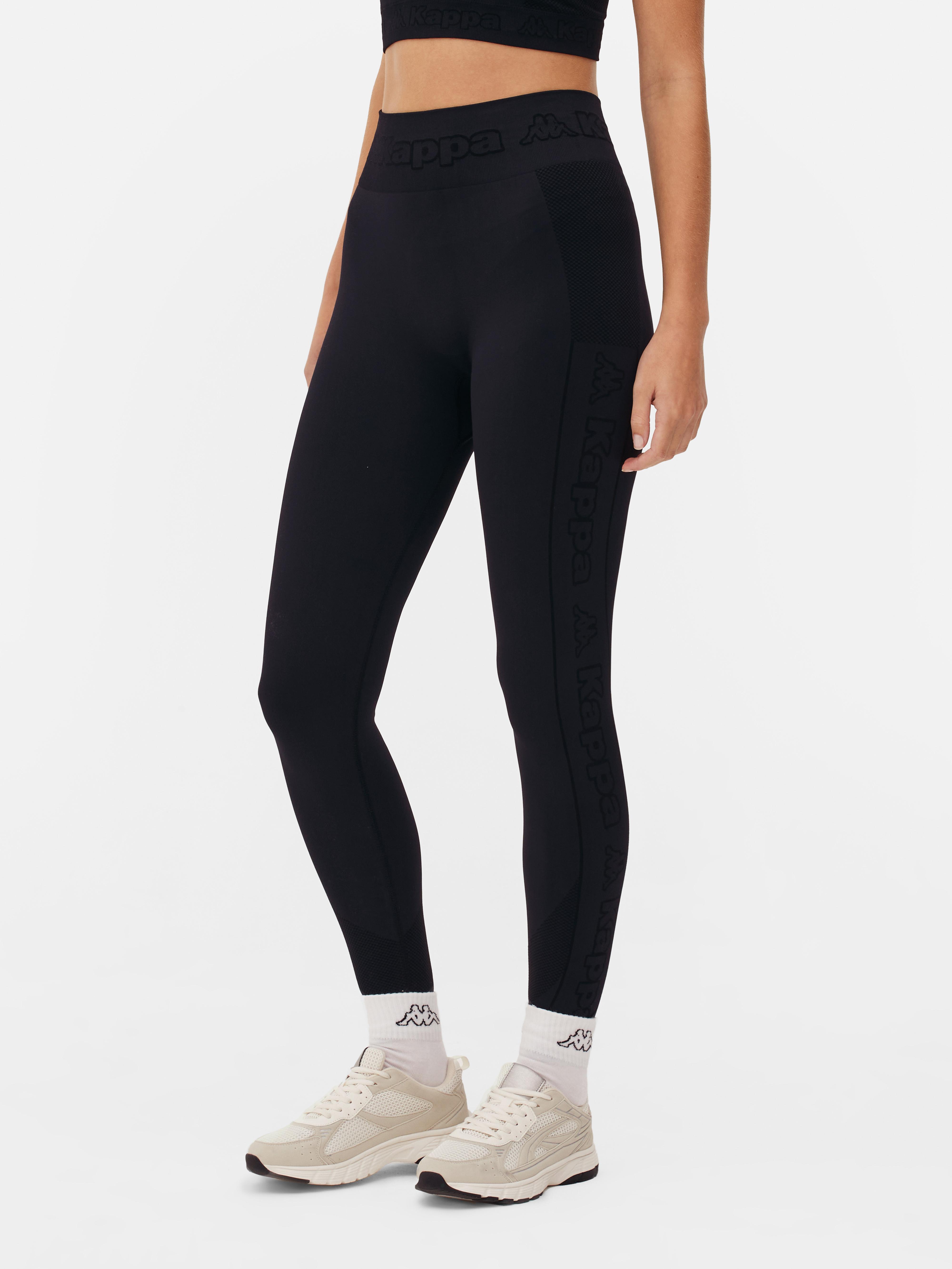 Womens Black Kappa x Primark Seamless Leggings Primark