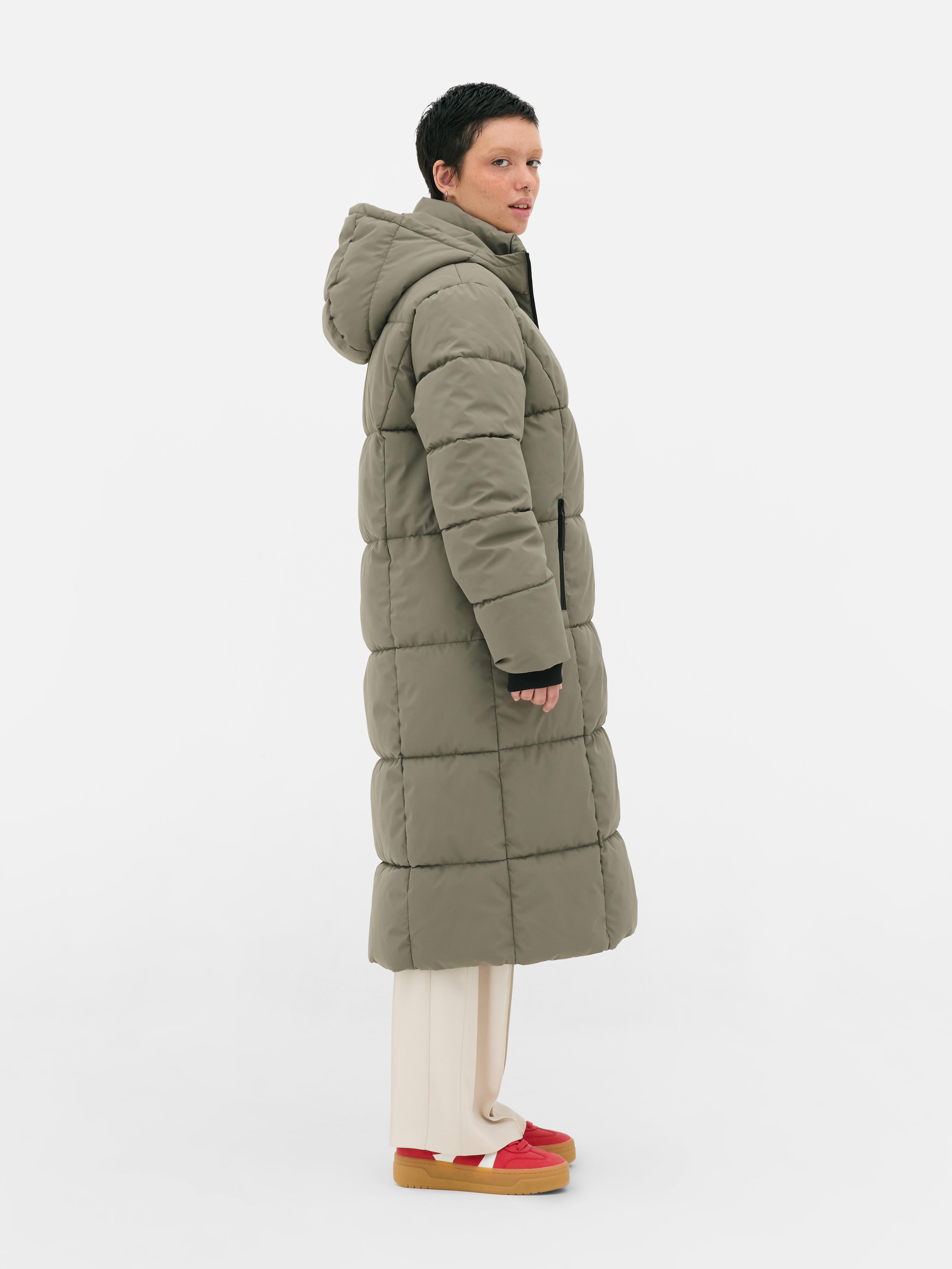 Primark long puffer jacket online