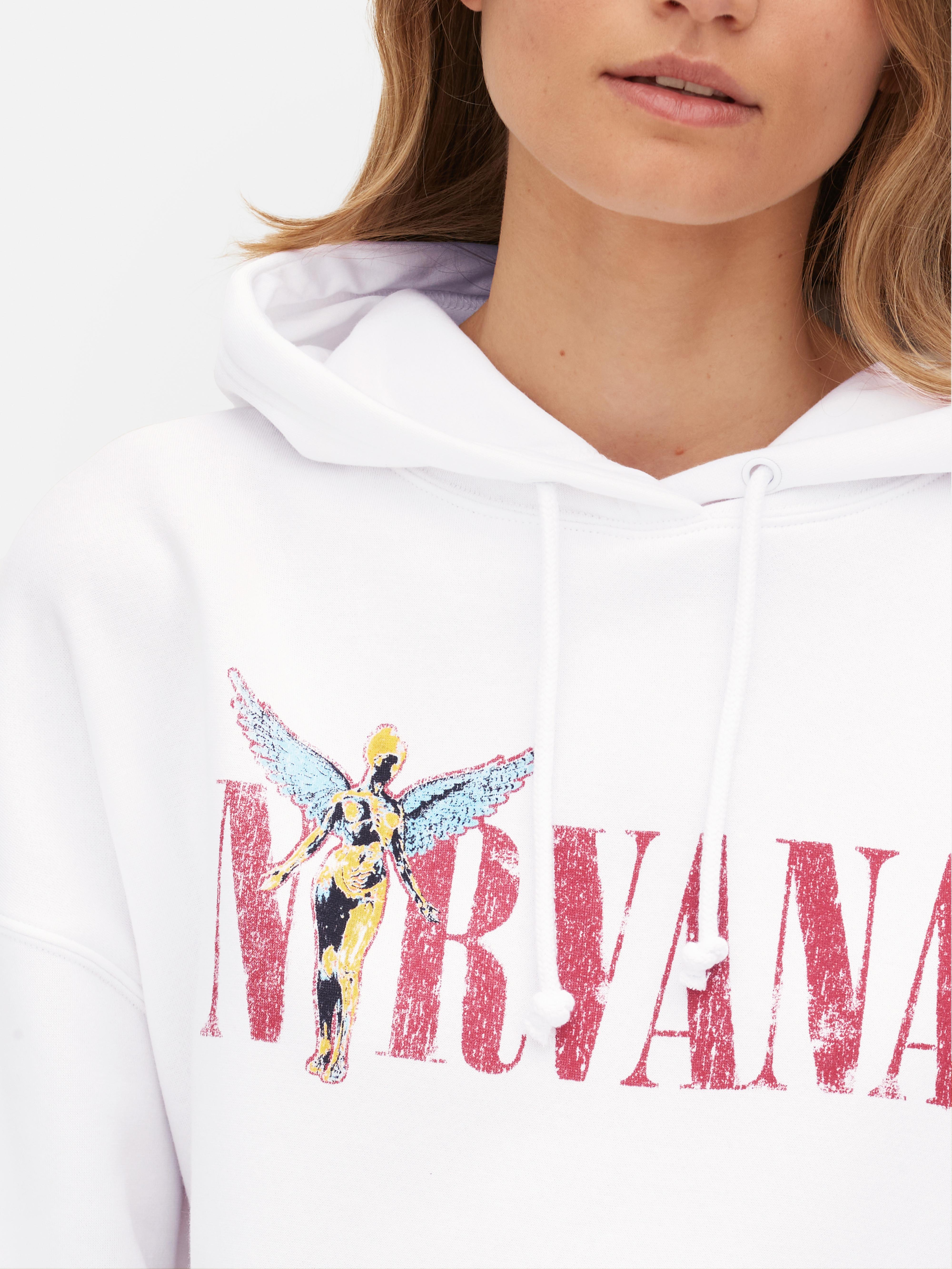 Women s Ivory Nirvana Graphic Hoodie Penneys