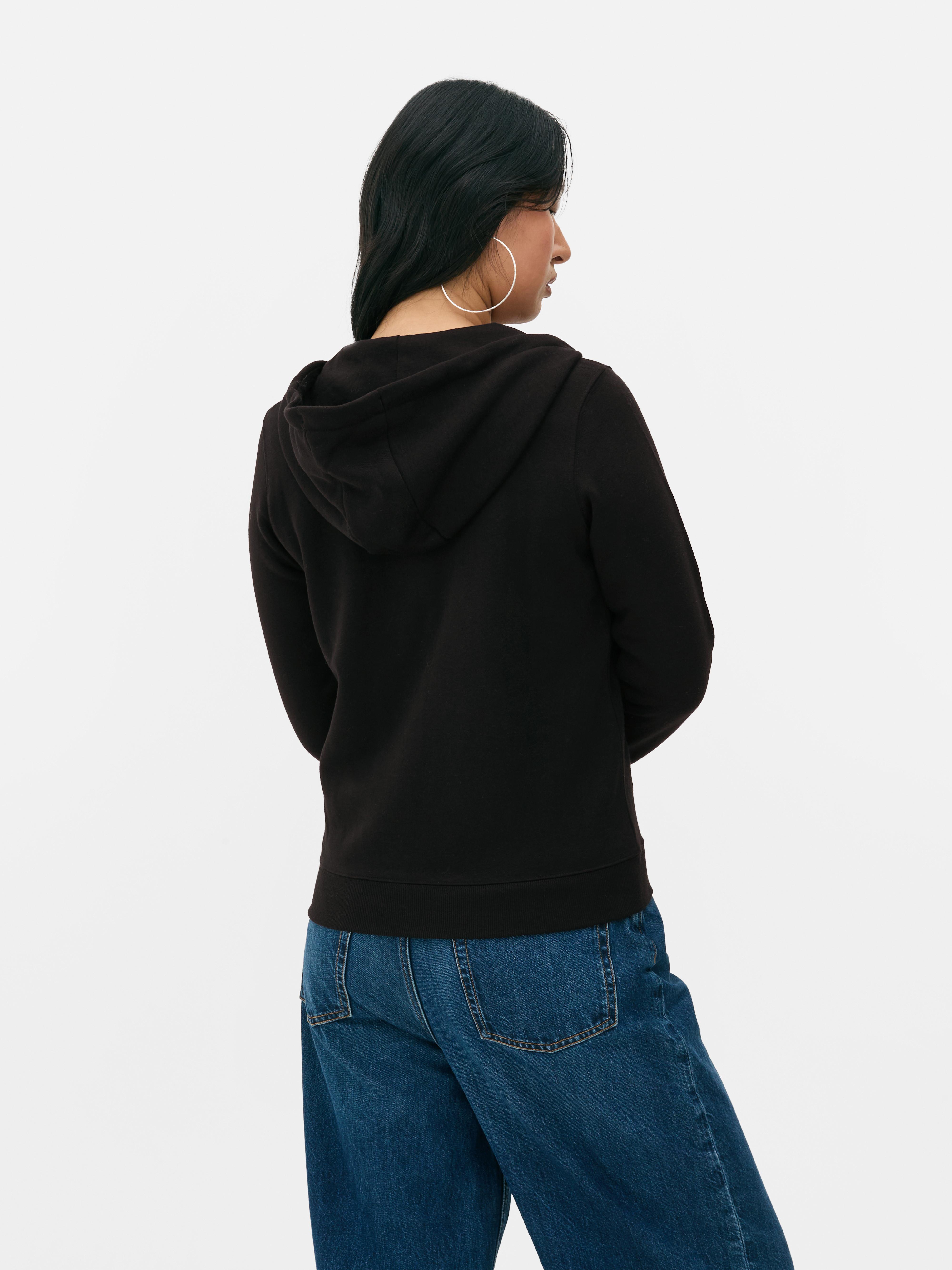 Zip-Up  Drawstring Hoodie