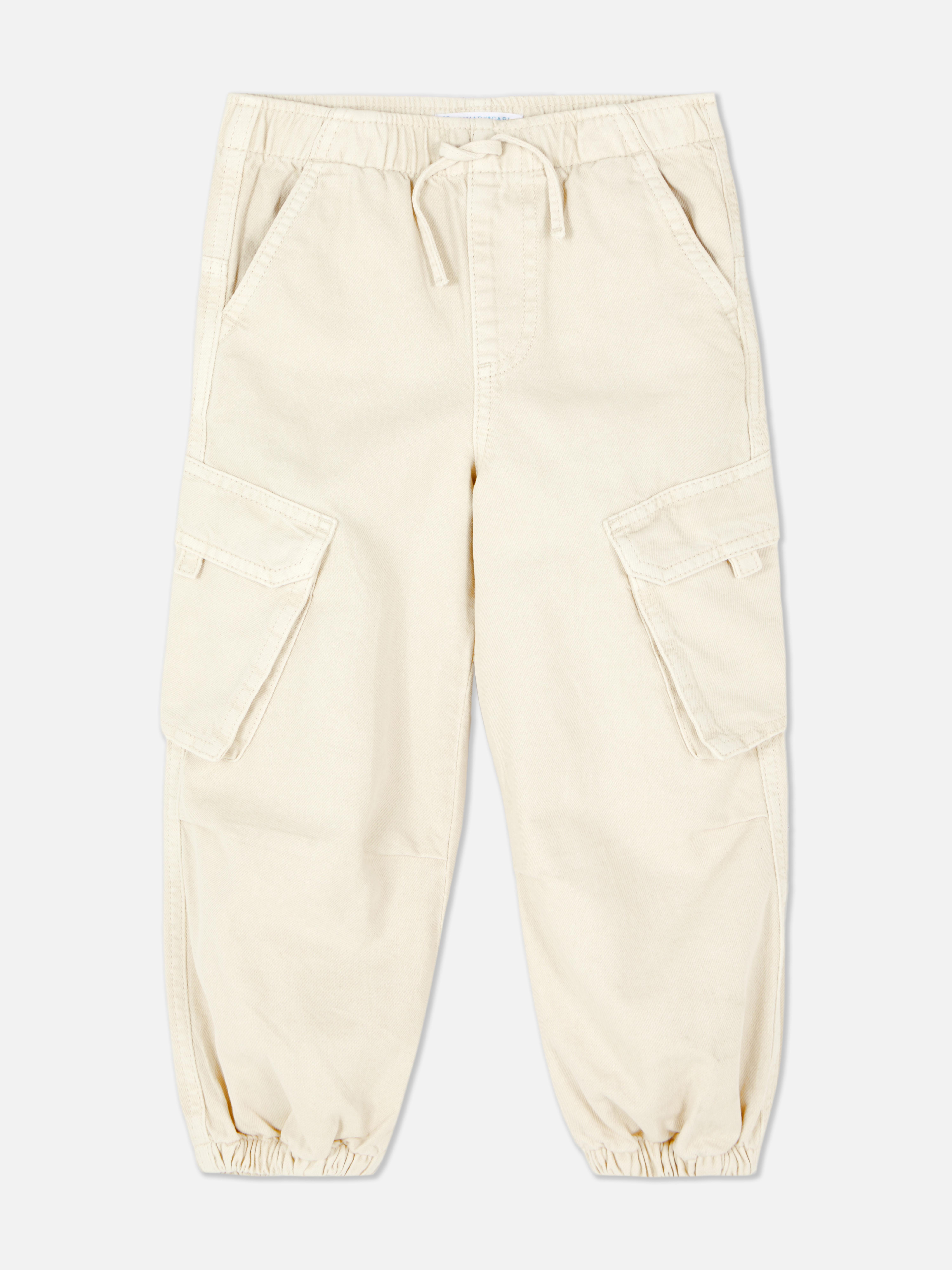 Cargohose mit Bündchen und Kordelzug