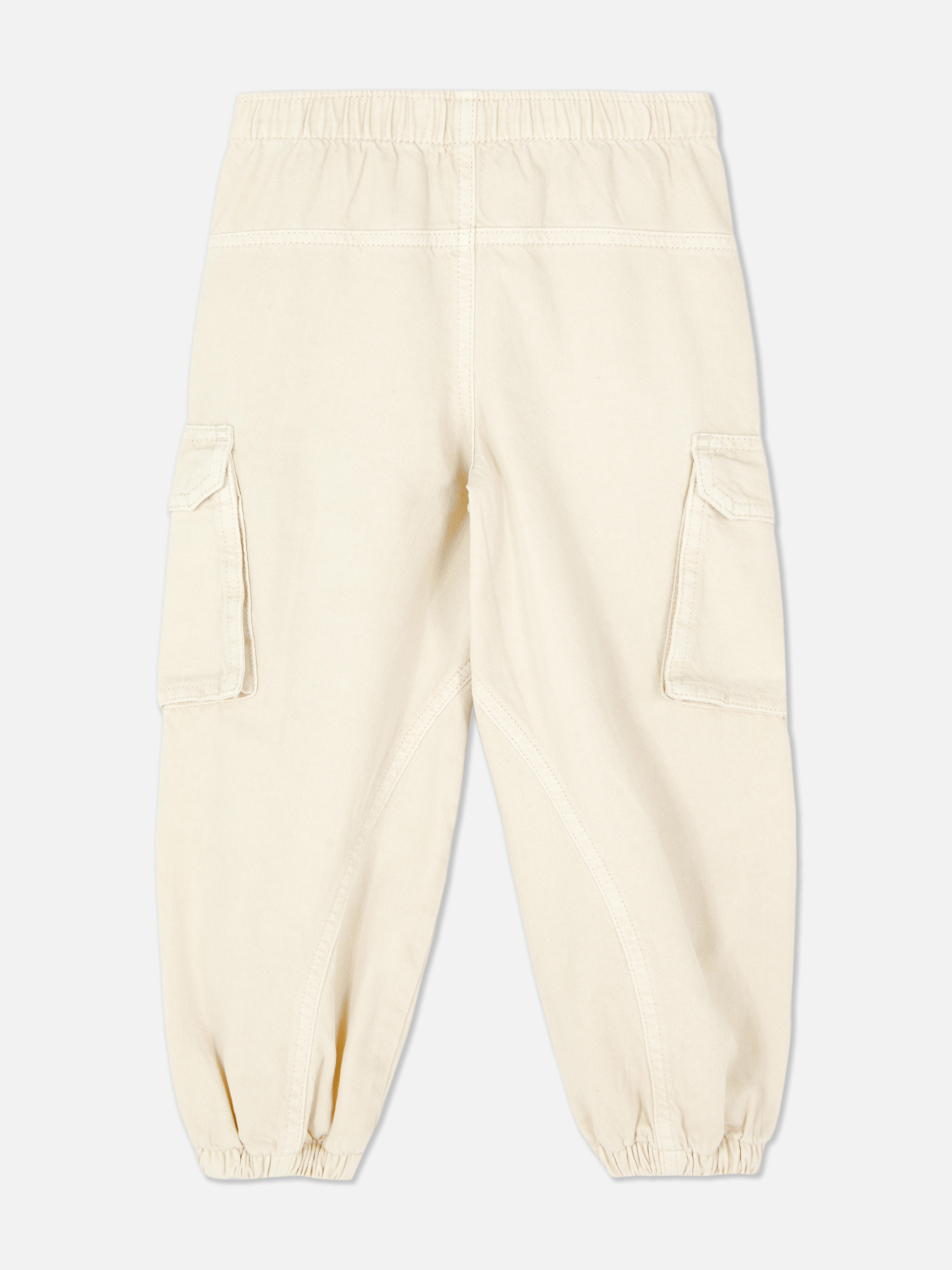 Cargohose mit Bündchen und Kordelzug