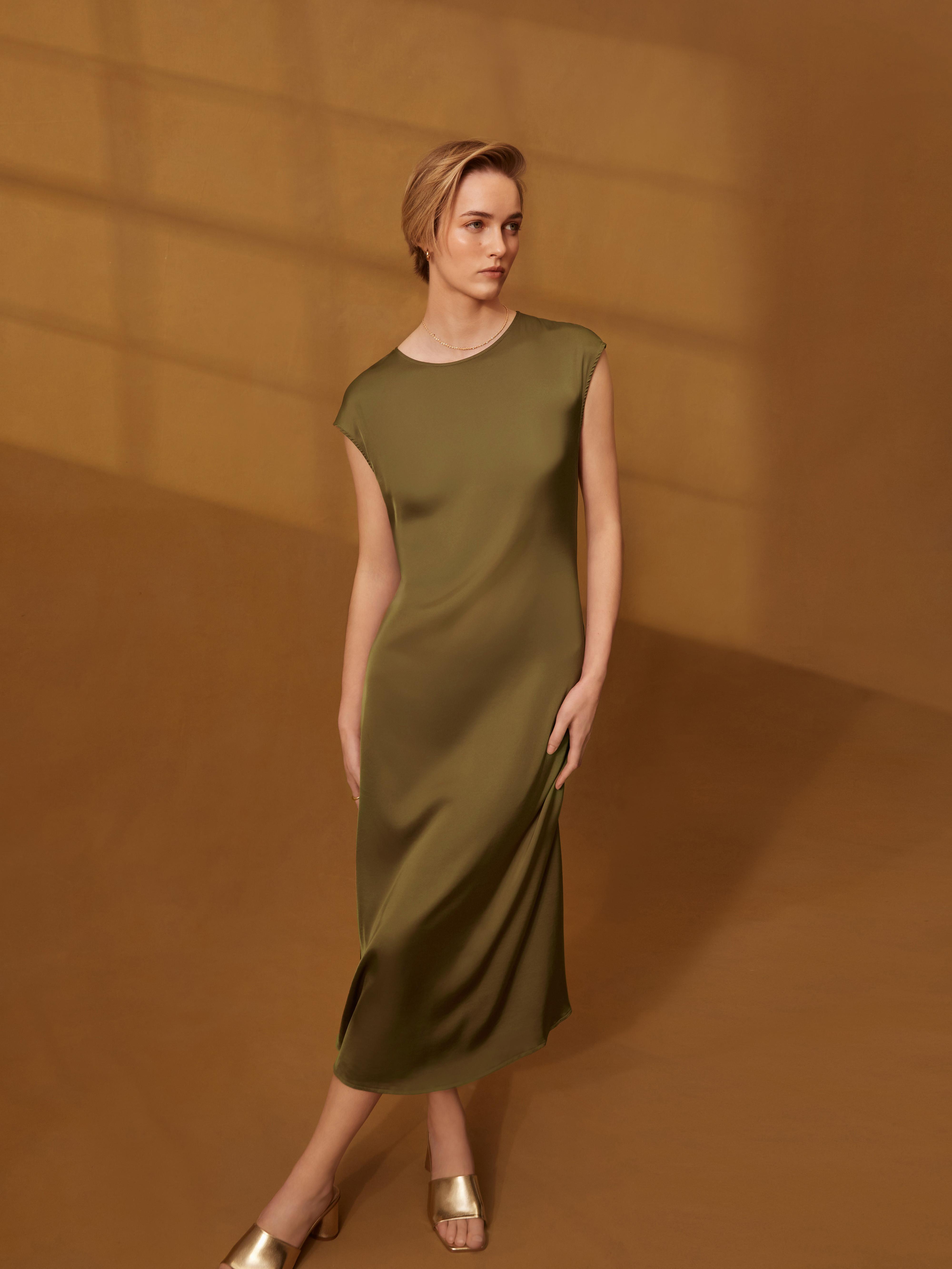 Primark green midi dress hotsell