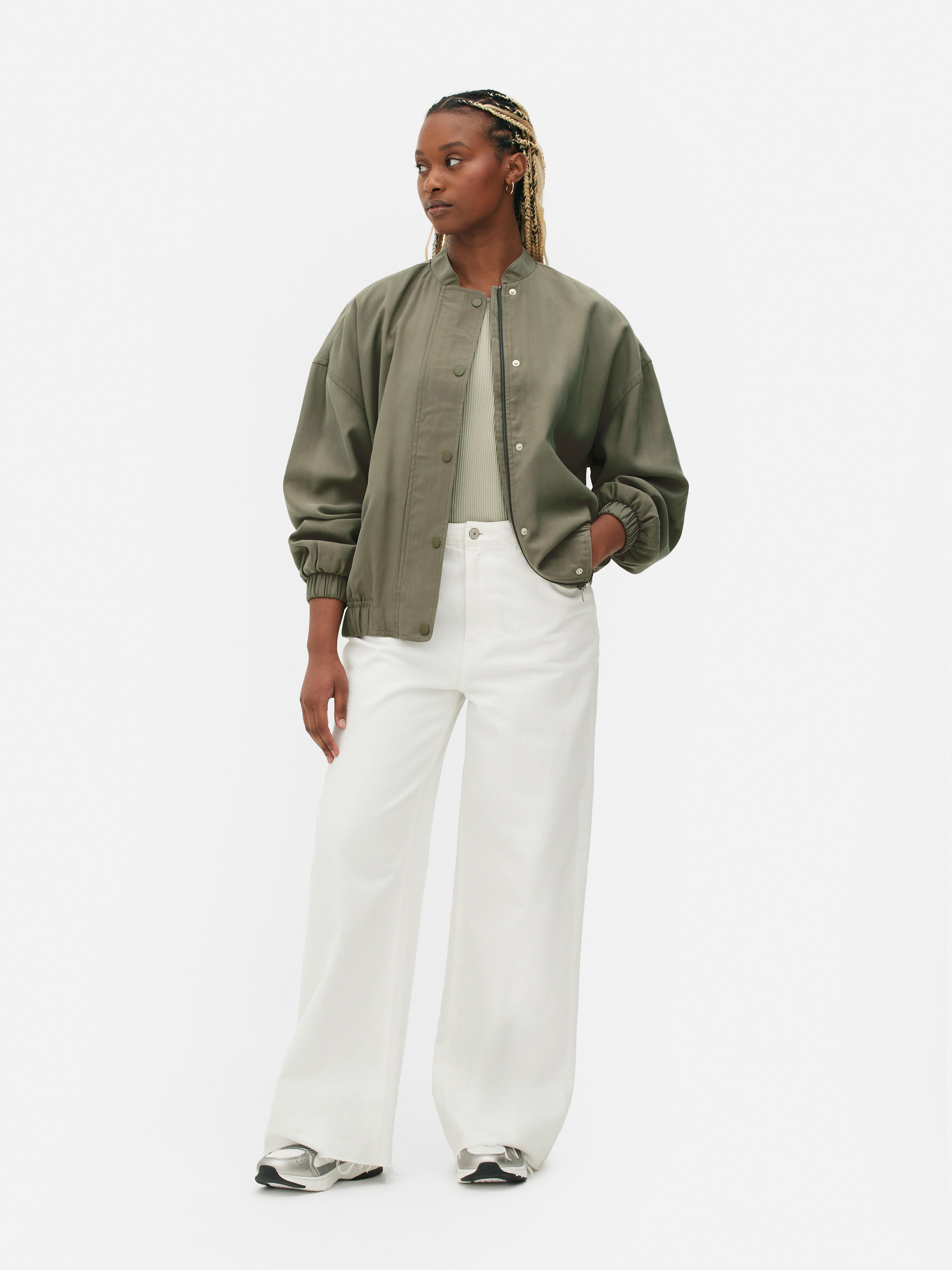 Women s Taupe Soft Bomber Jacket Primark
