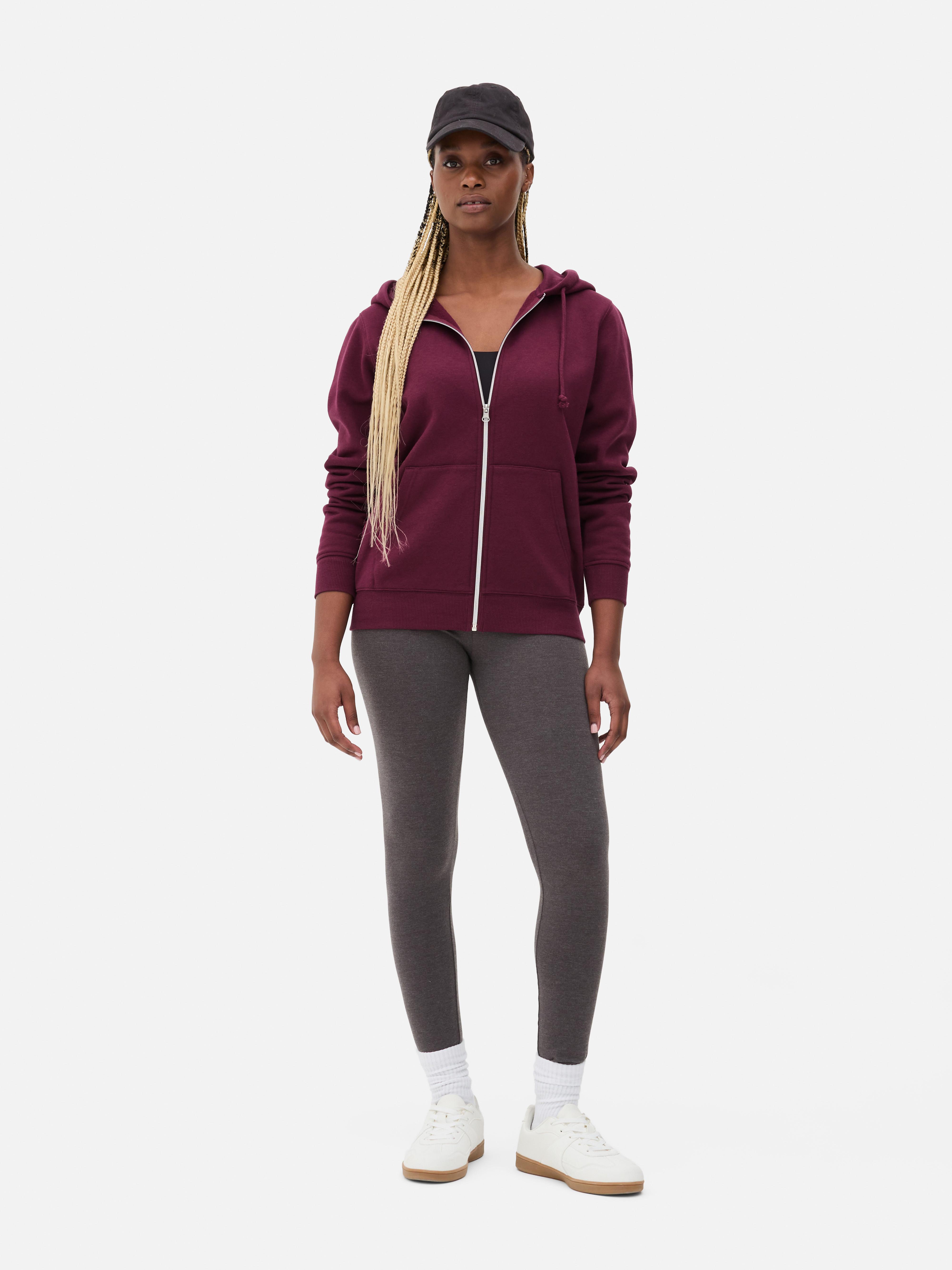 Maroon zip up best sale