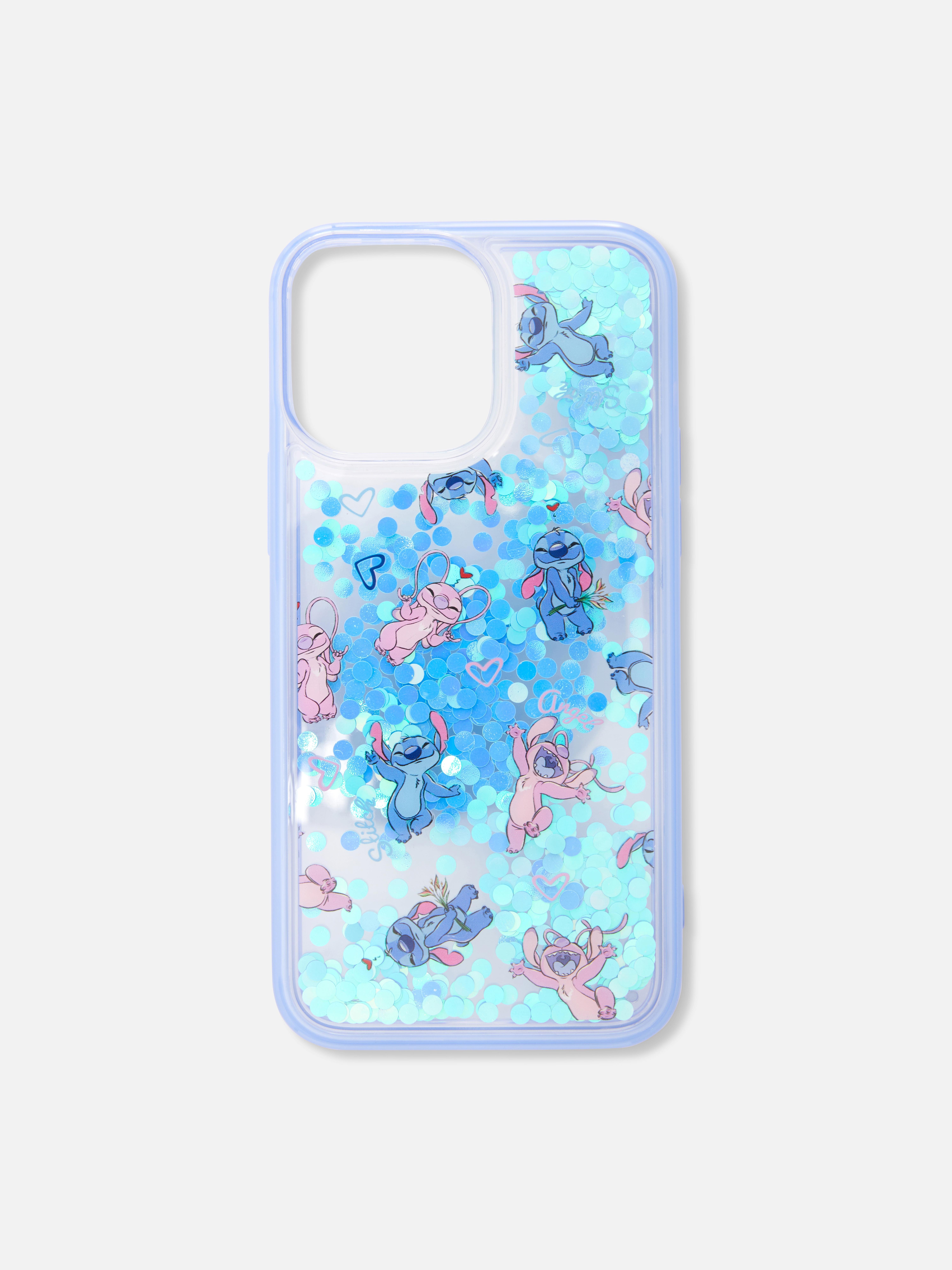 Blue Disney’s Stitch & Angel Glitter Phone Case Penneys