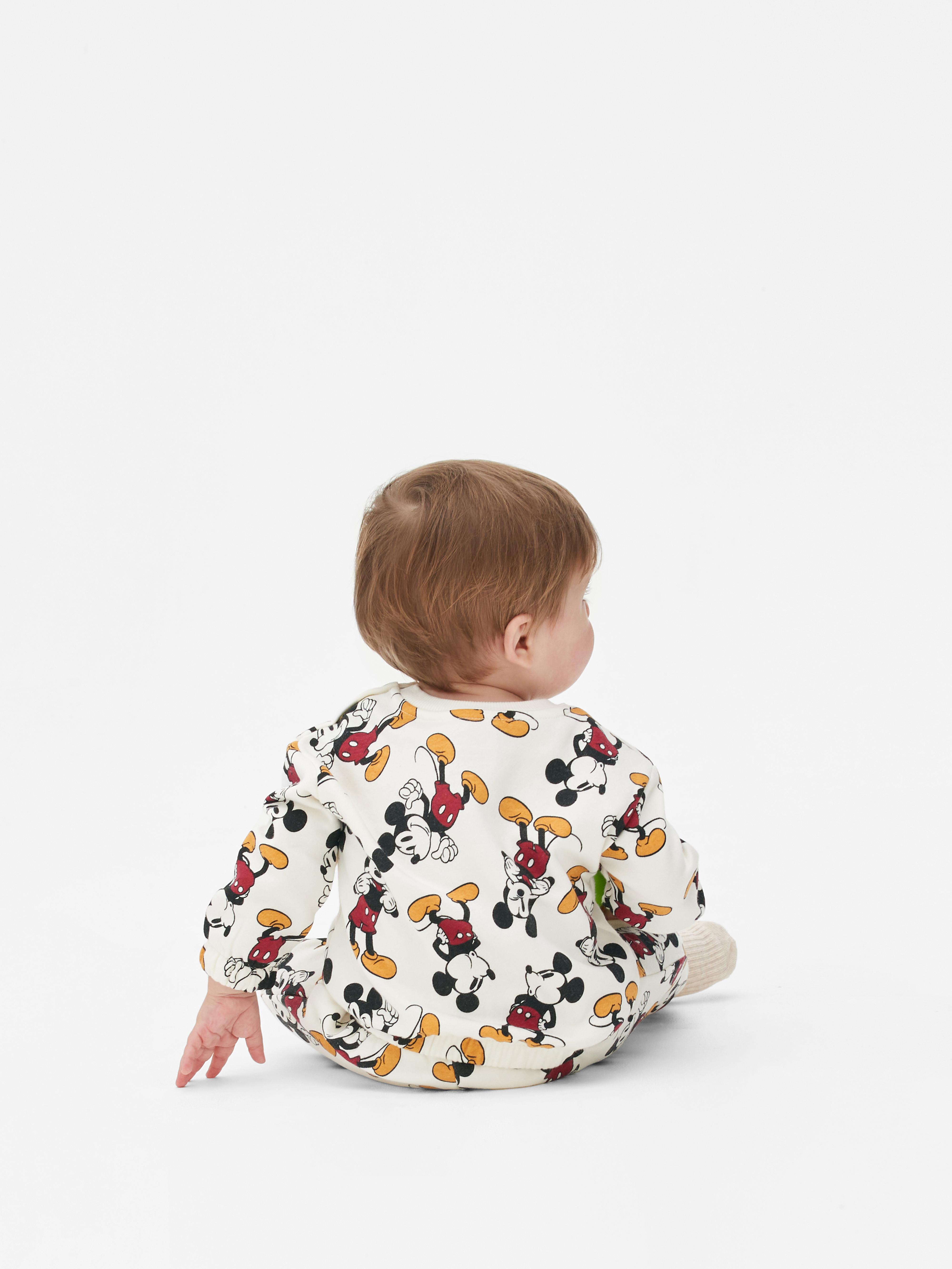 Baby Boys Ecru Disney s Mickey Mouse Sweatshirt and Joggers Co ord Set Primark