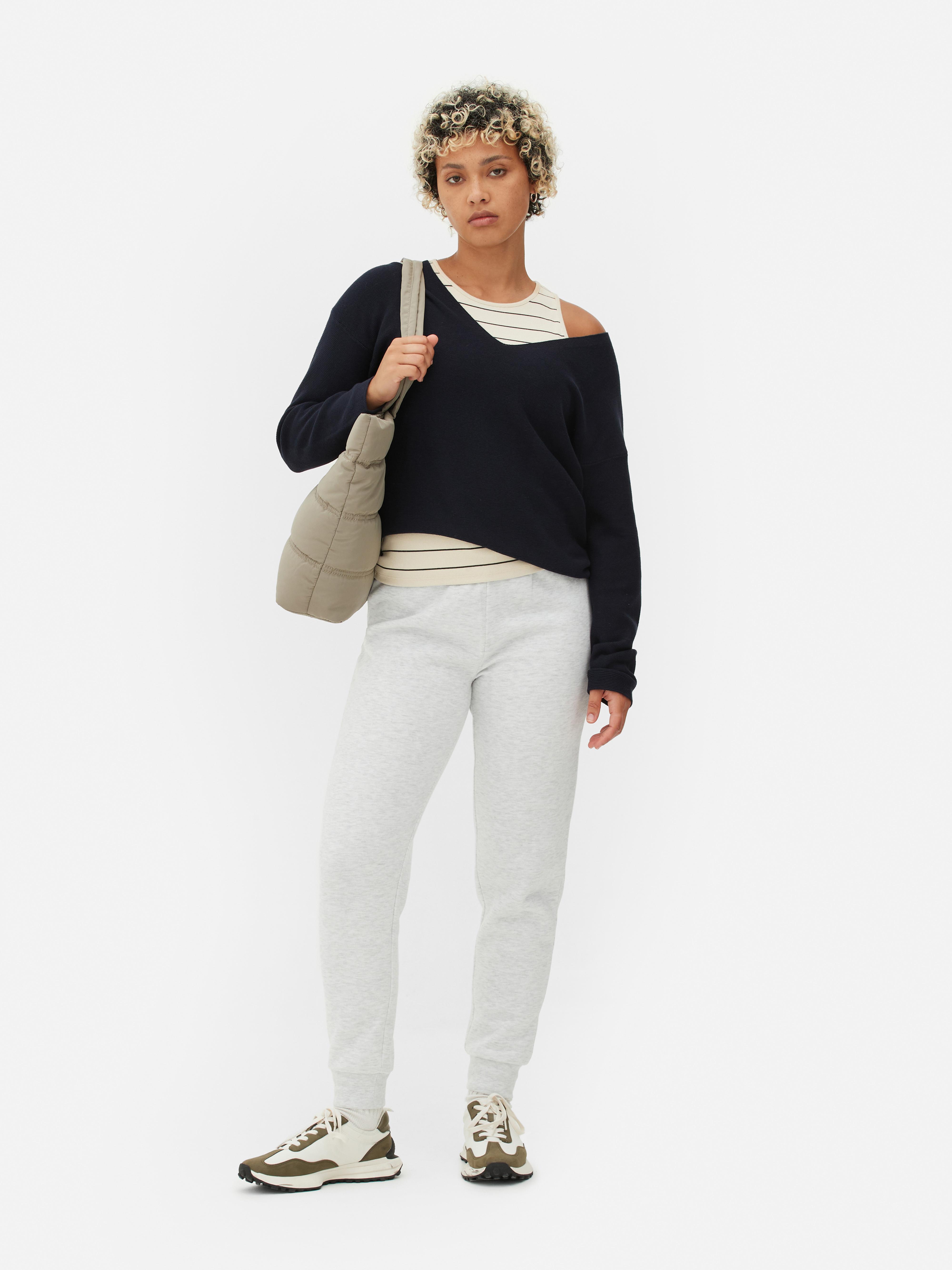 Langärmeliger Pullover mit U-Boot-Ausschnitt - Marineblau - Damen 