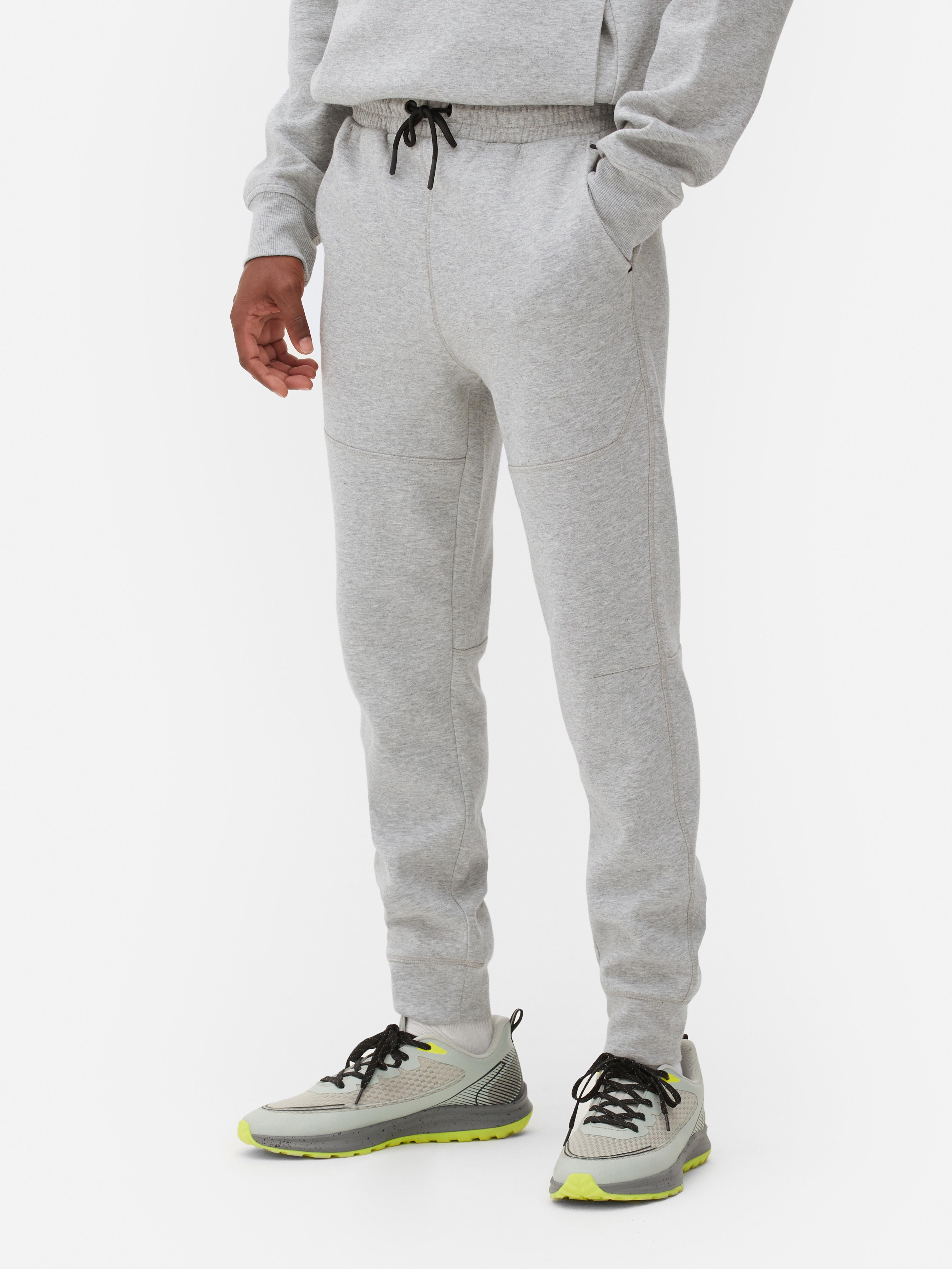 Mens grey joggers skinny online