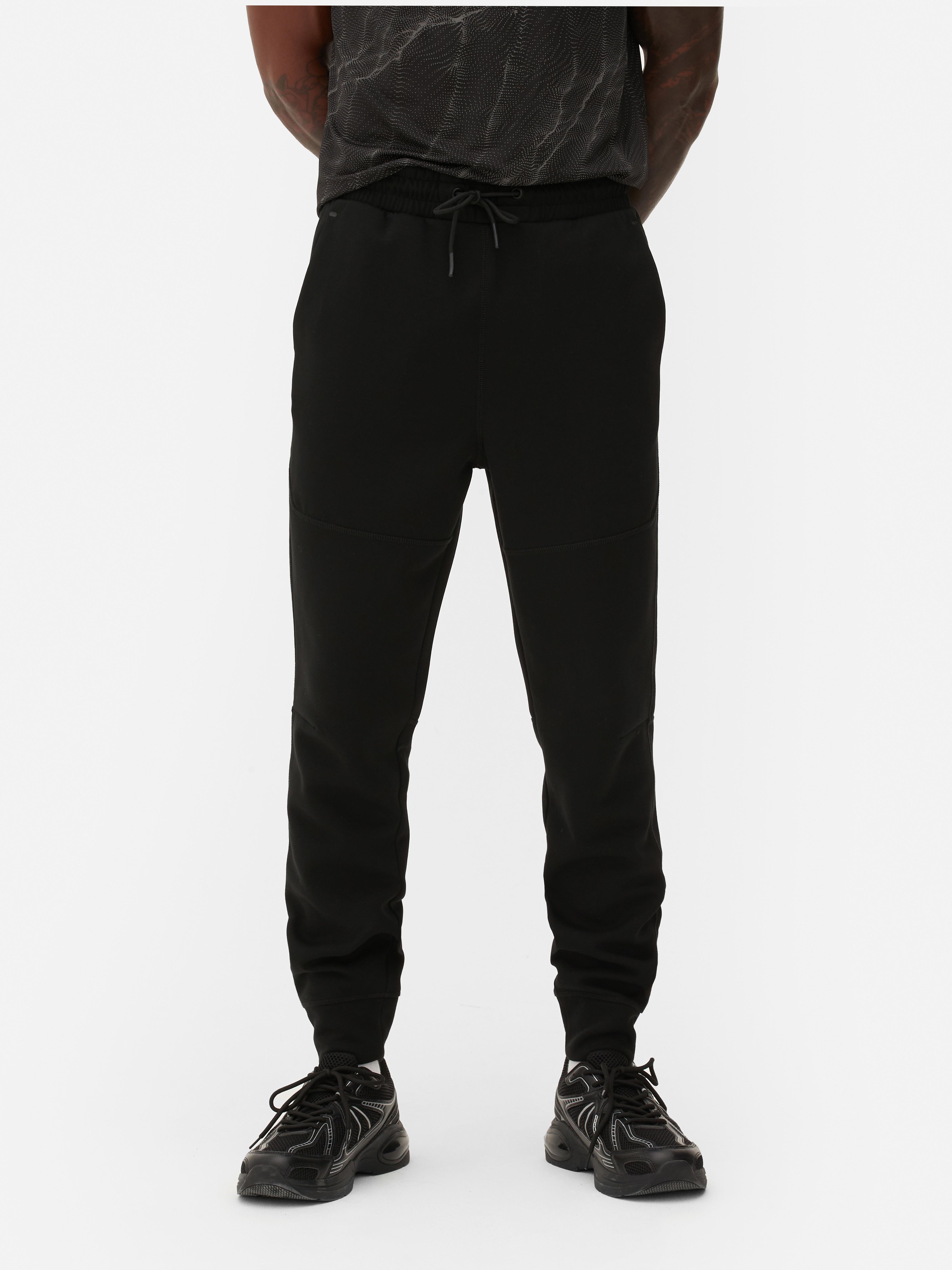 Mens black slim fit joggers sale