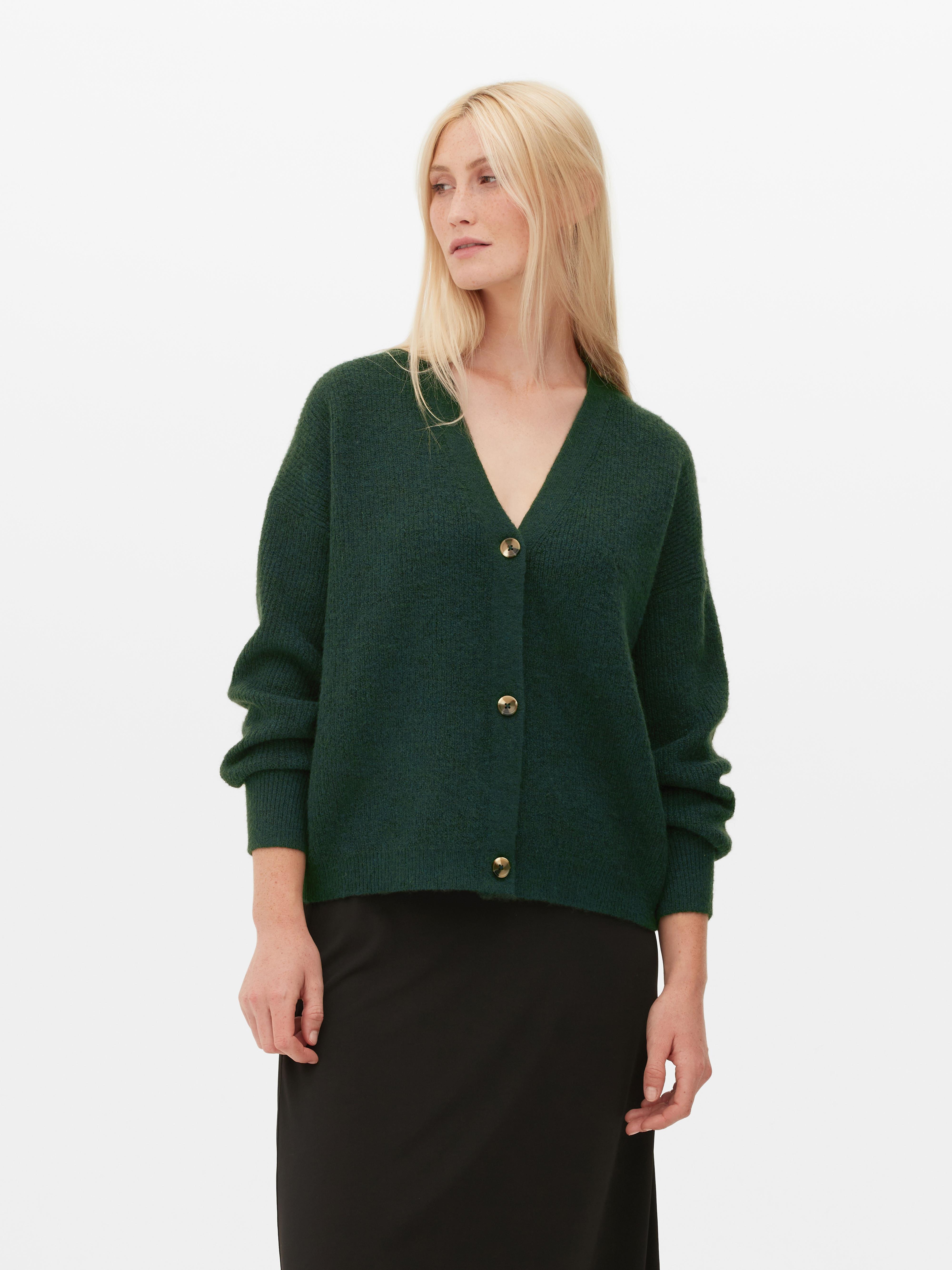 Khaki green cardigan womens hotsell