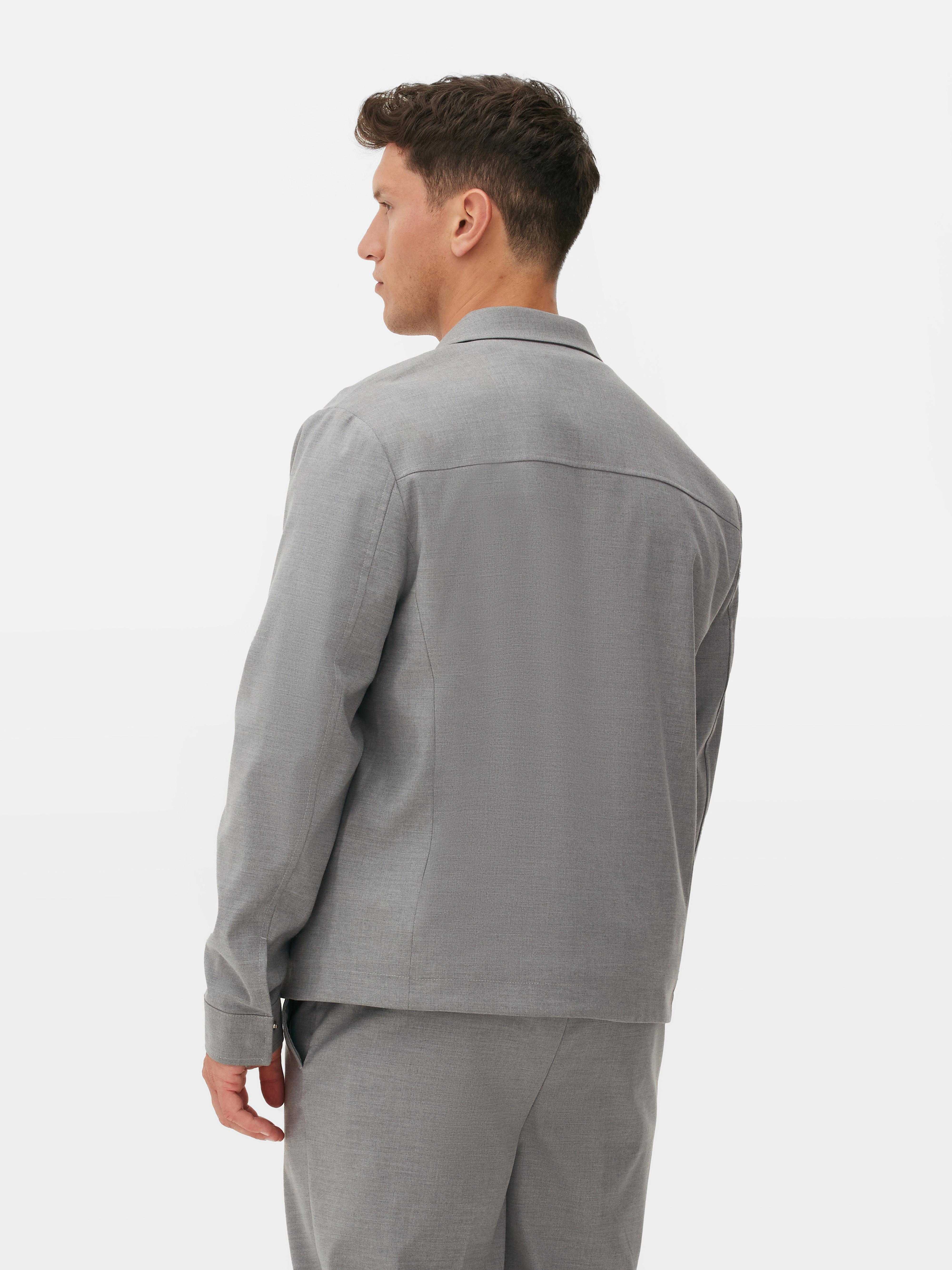 Mens Grey Marl Kem Harrington Jacket Primark