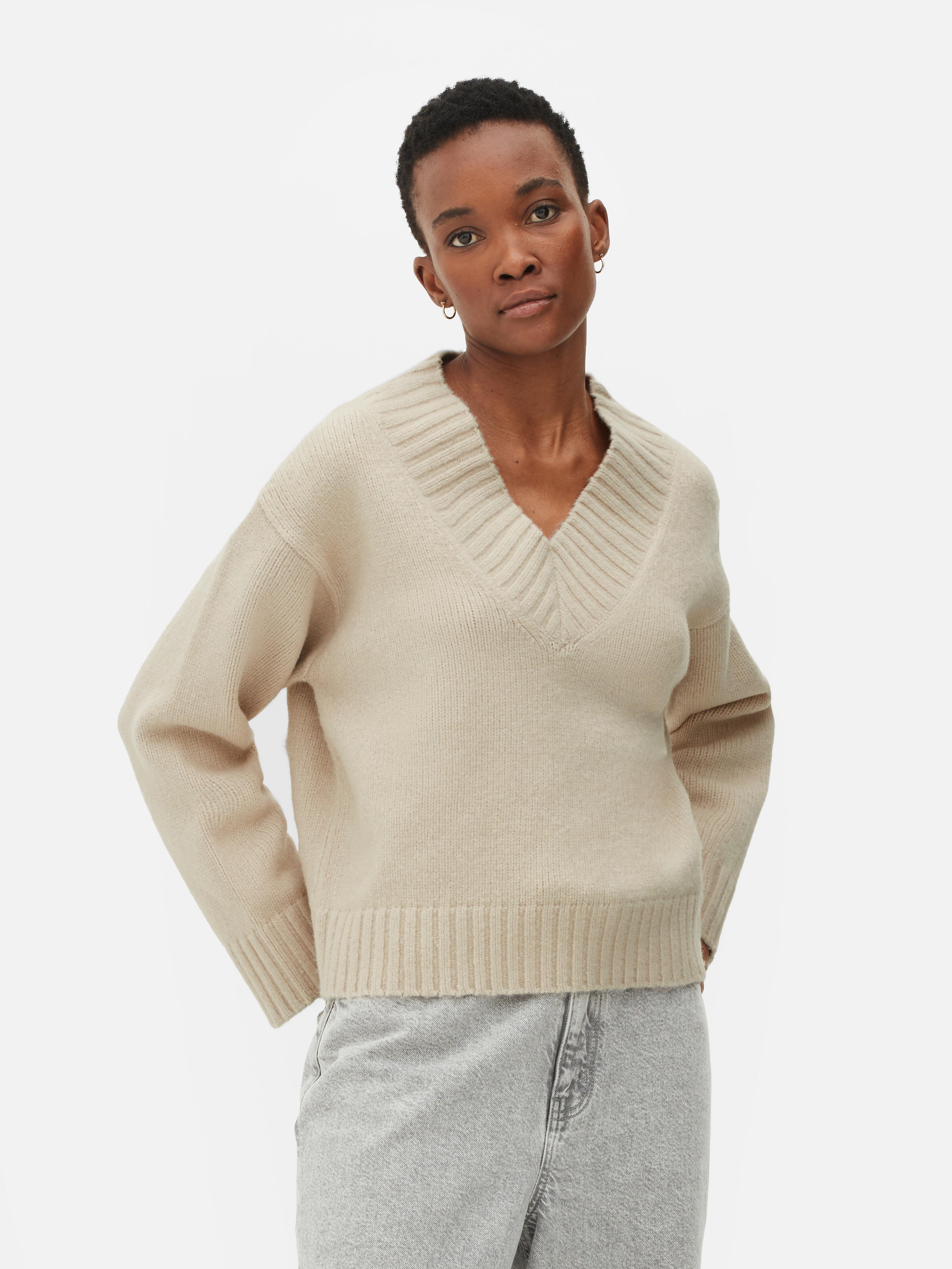 Beige jumpers ladies best sale