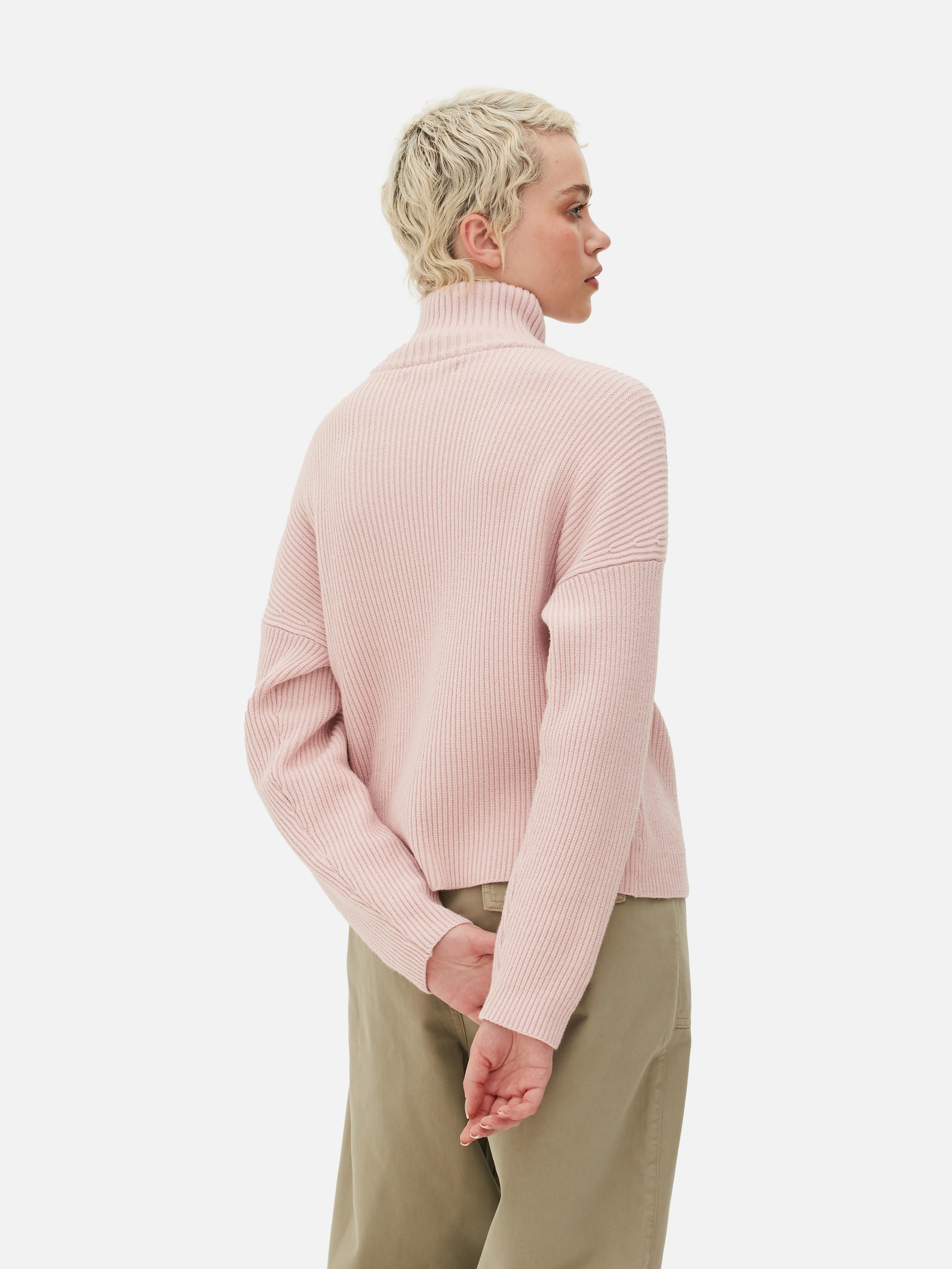 Women's Blush Half Zip Sweater Primark