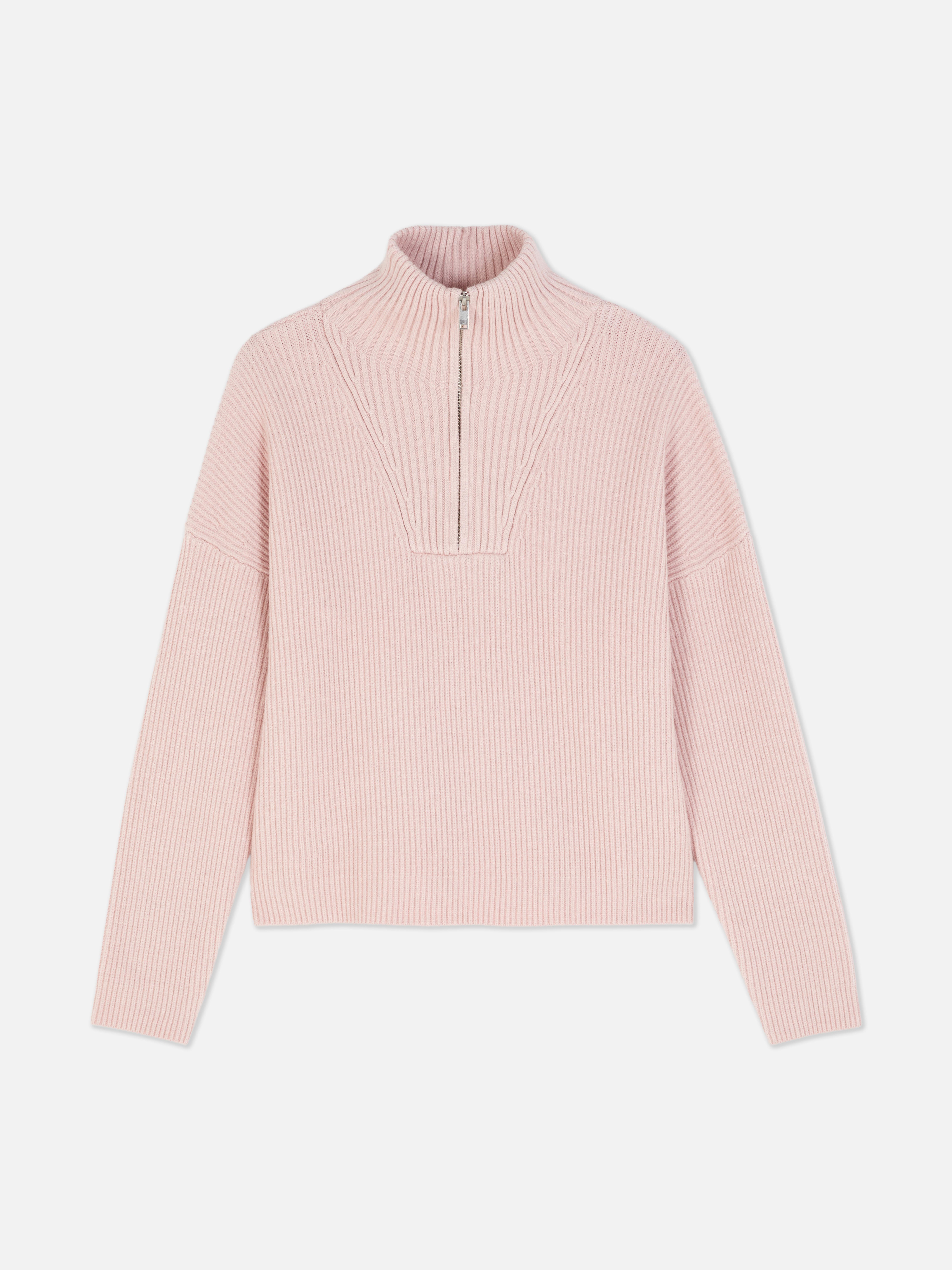 Women's Blush Half Zip Sweater Primark