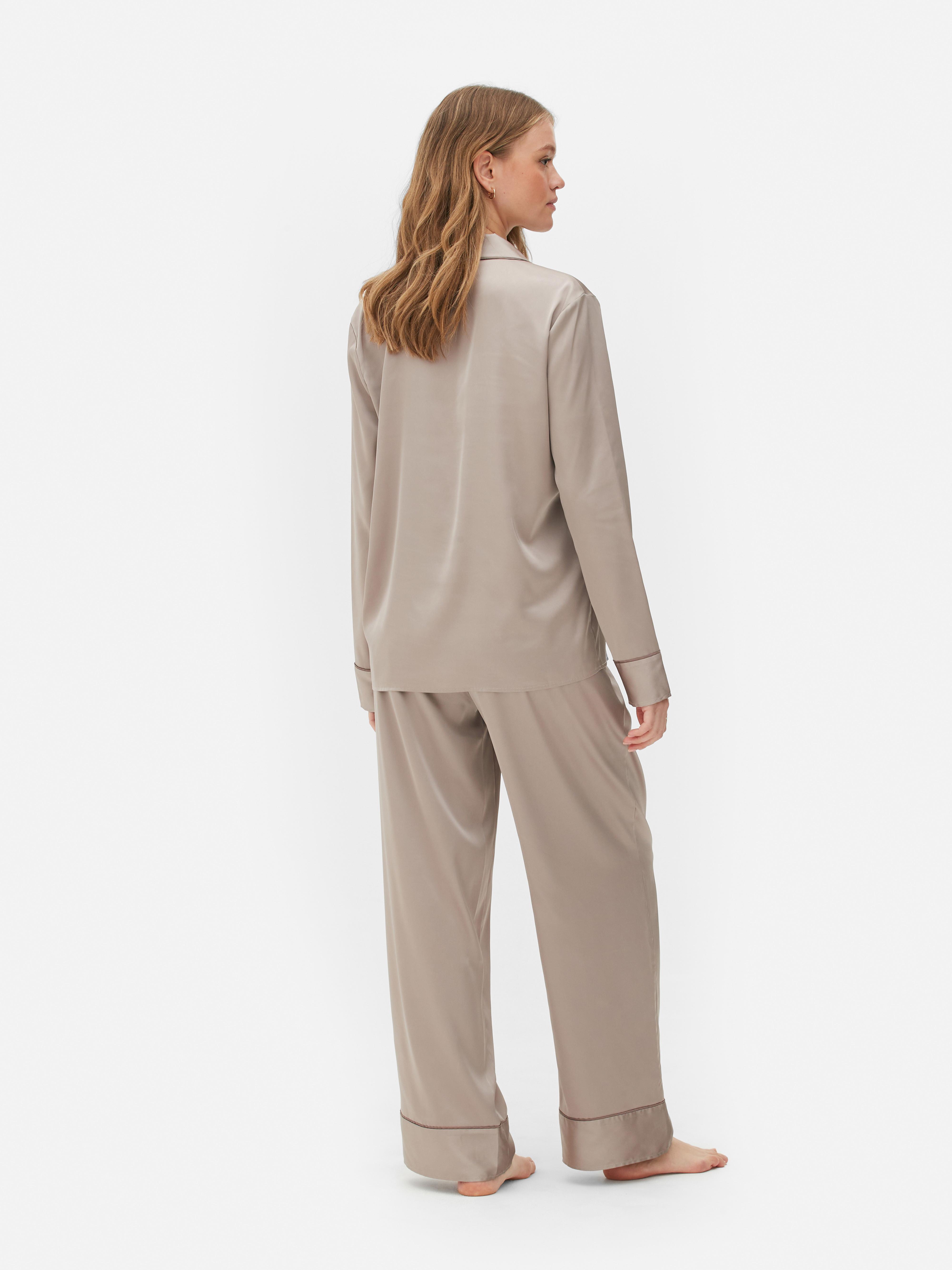 Pyjama boyfriend en satin Essential