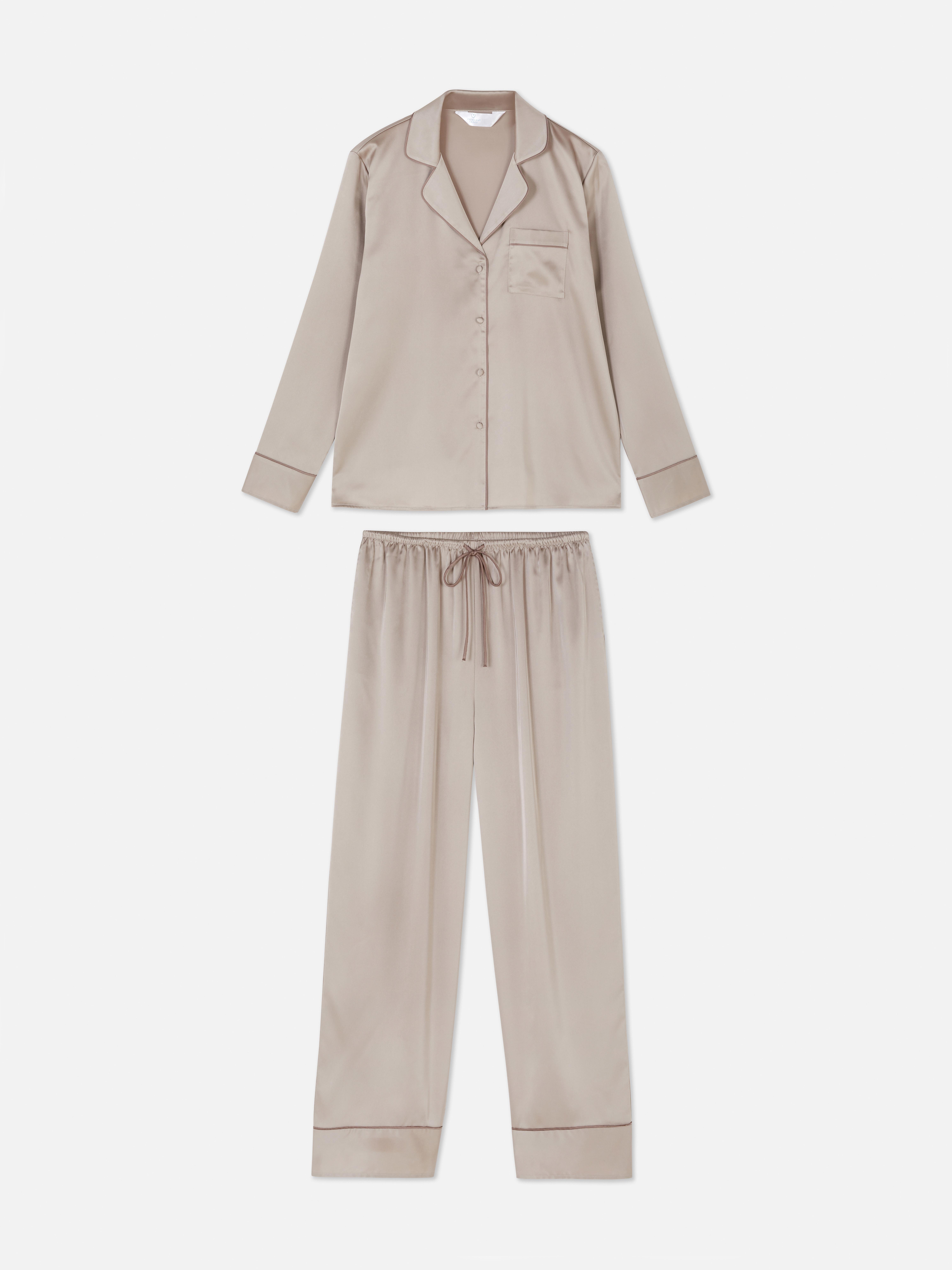 Pyjama boyfriend en satin Essential