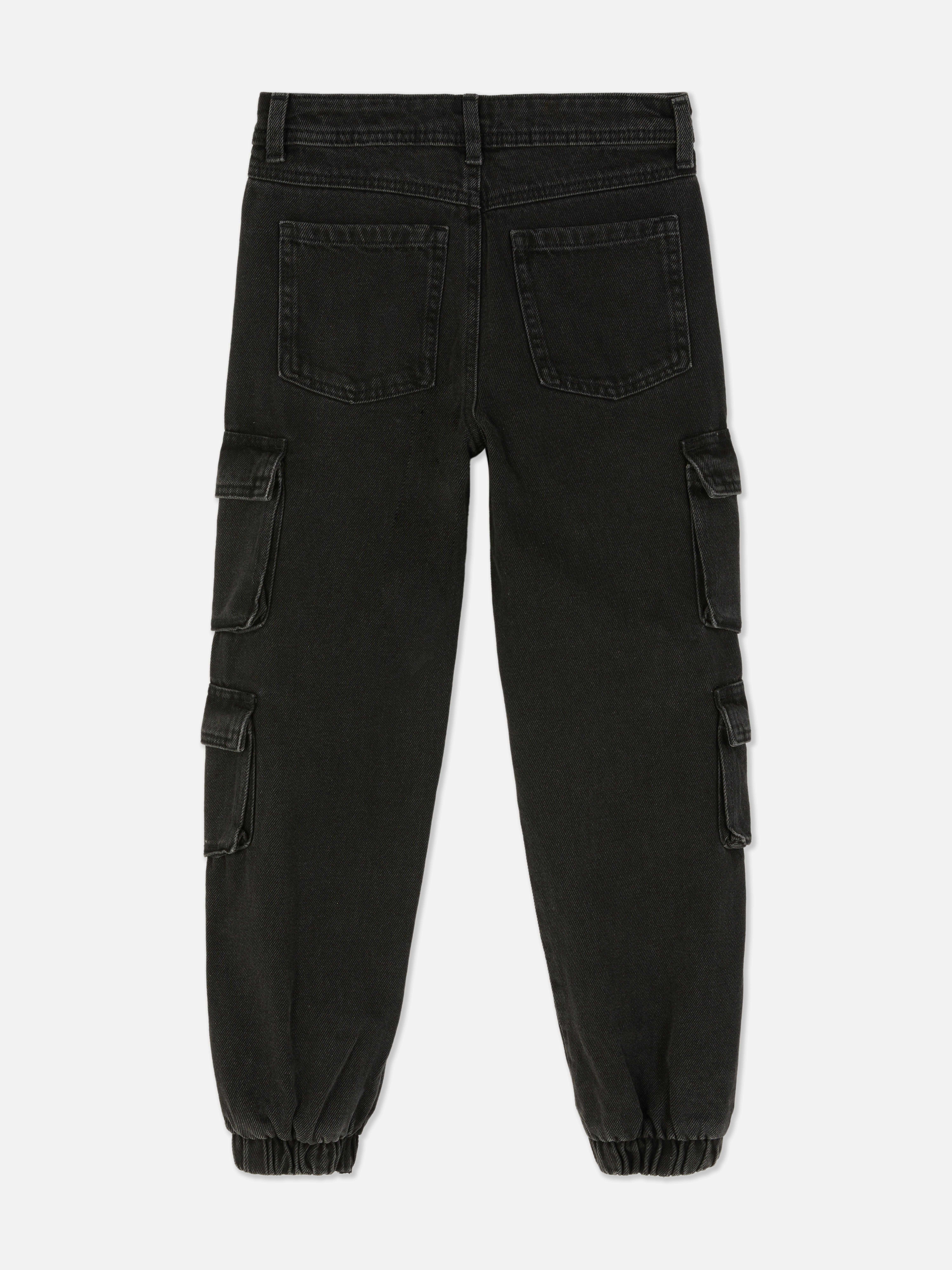 Denim-Jeans im Cargostil