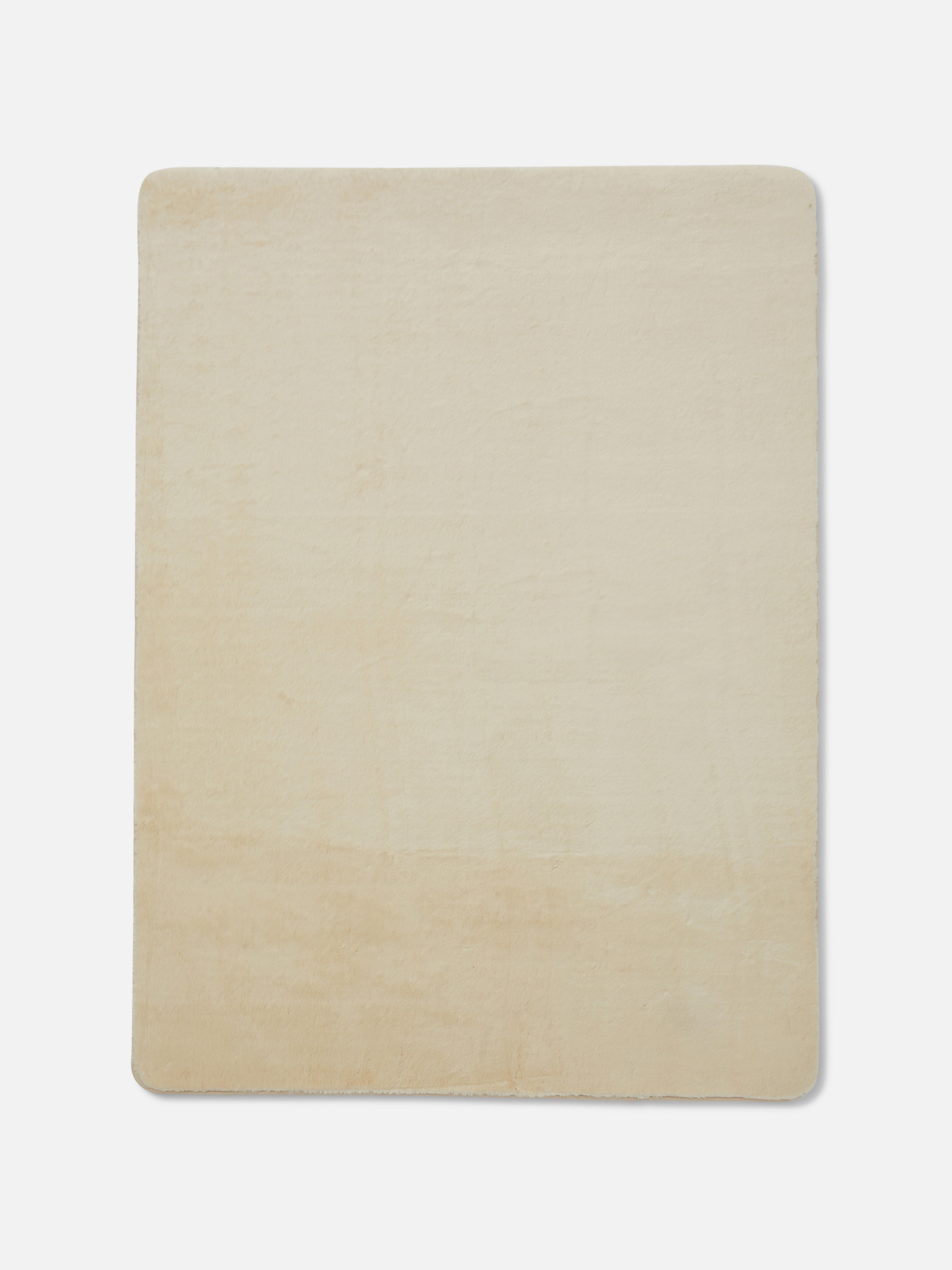 Rectangular Faux Fur Rug