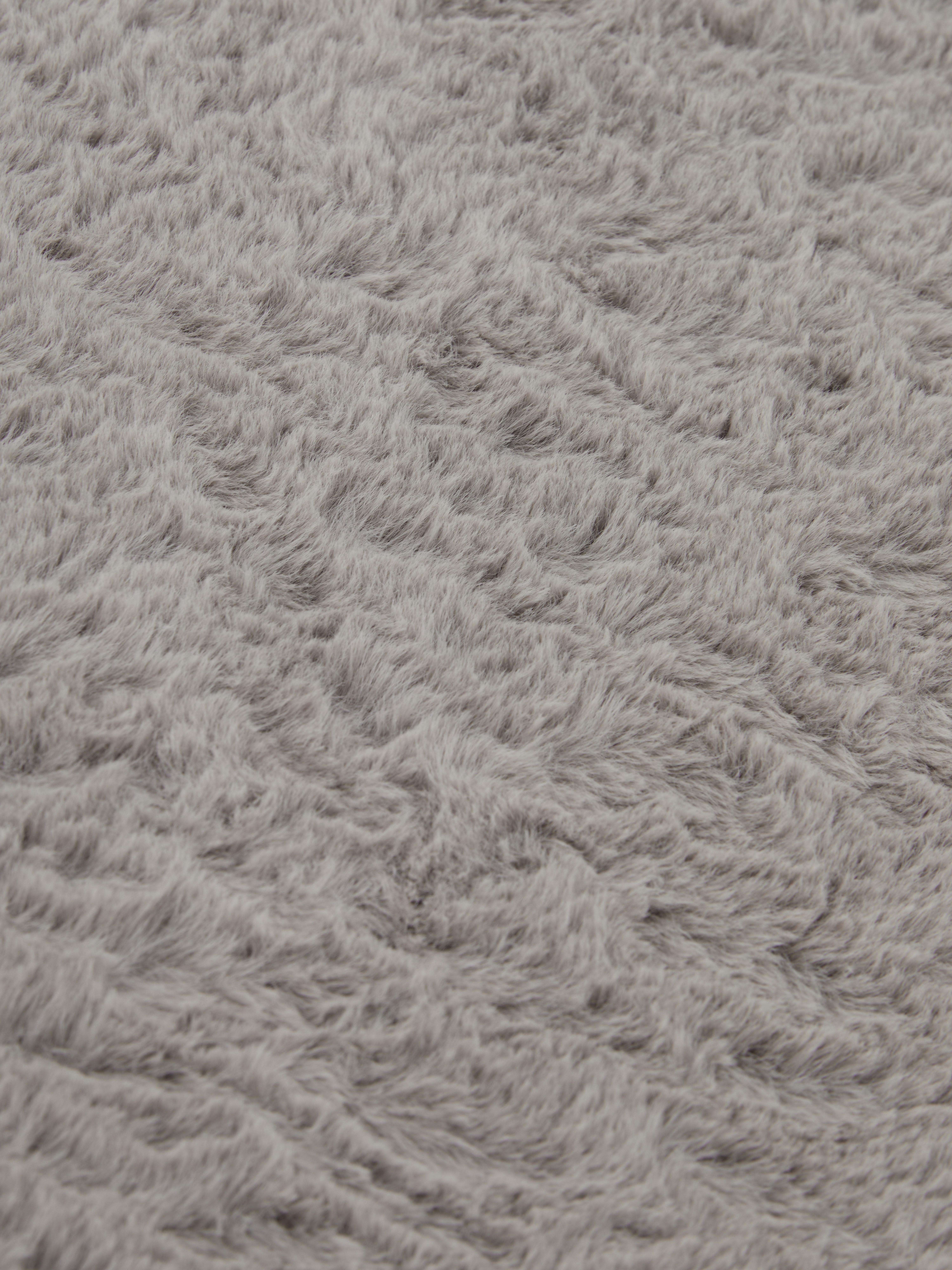 Rectangular Faux Fur Rug