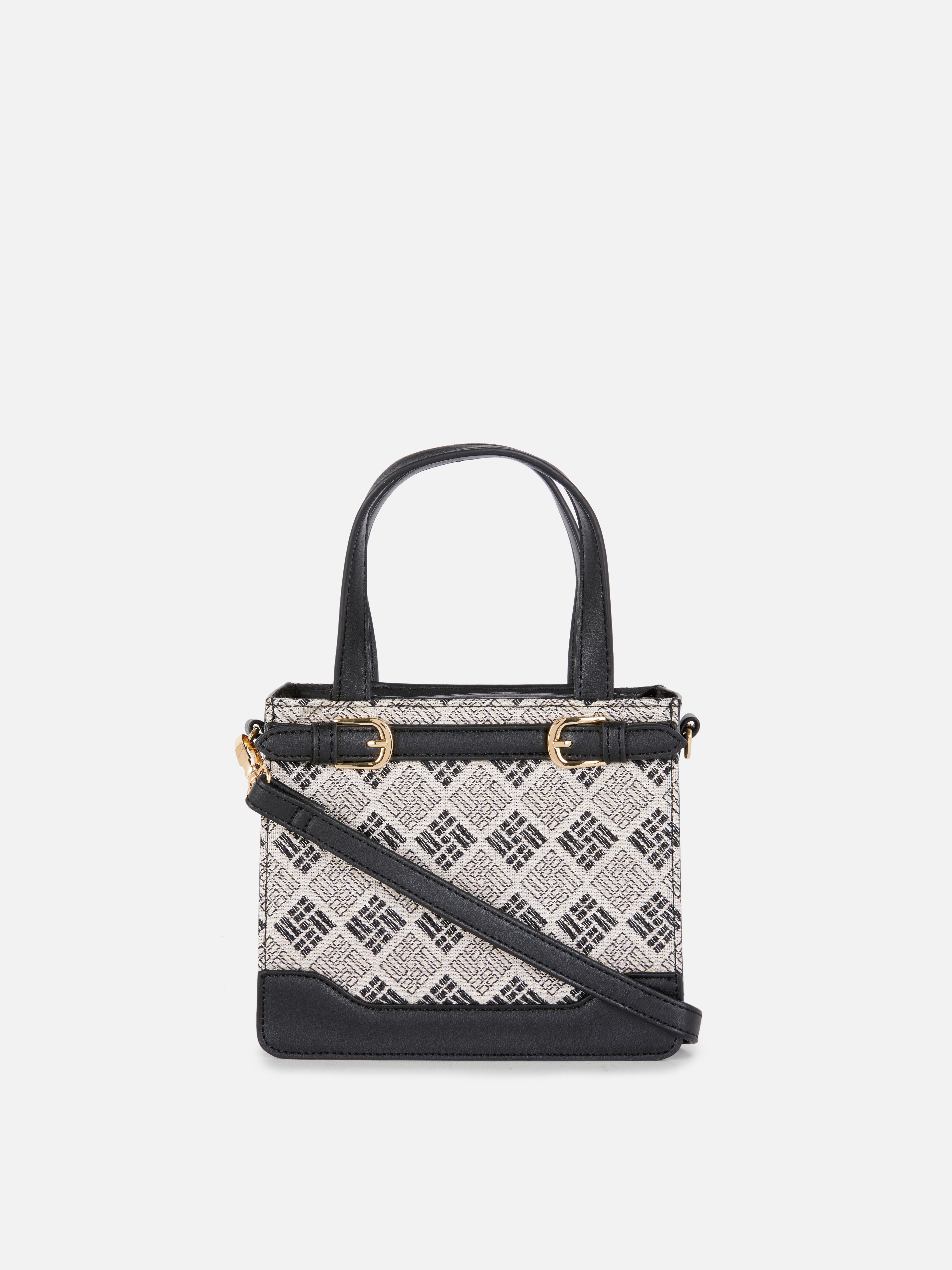 Mini-Tragetasche mit Monogramm - Schwarz - Damen | Primark 