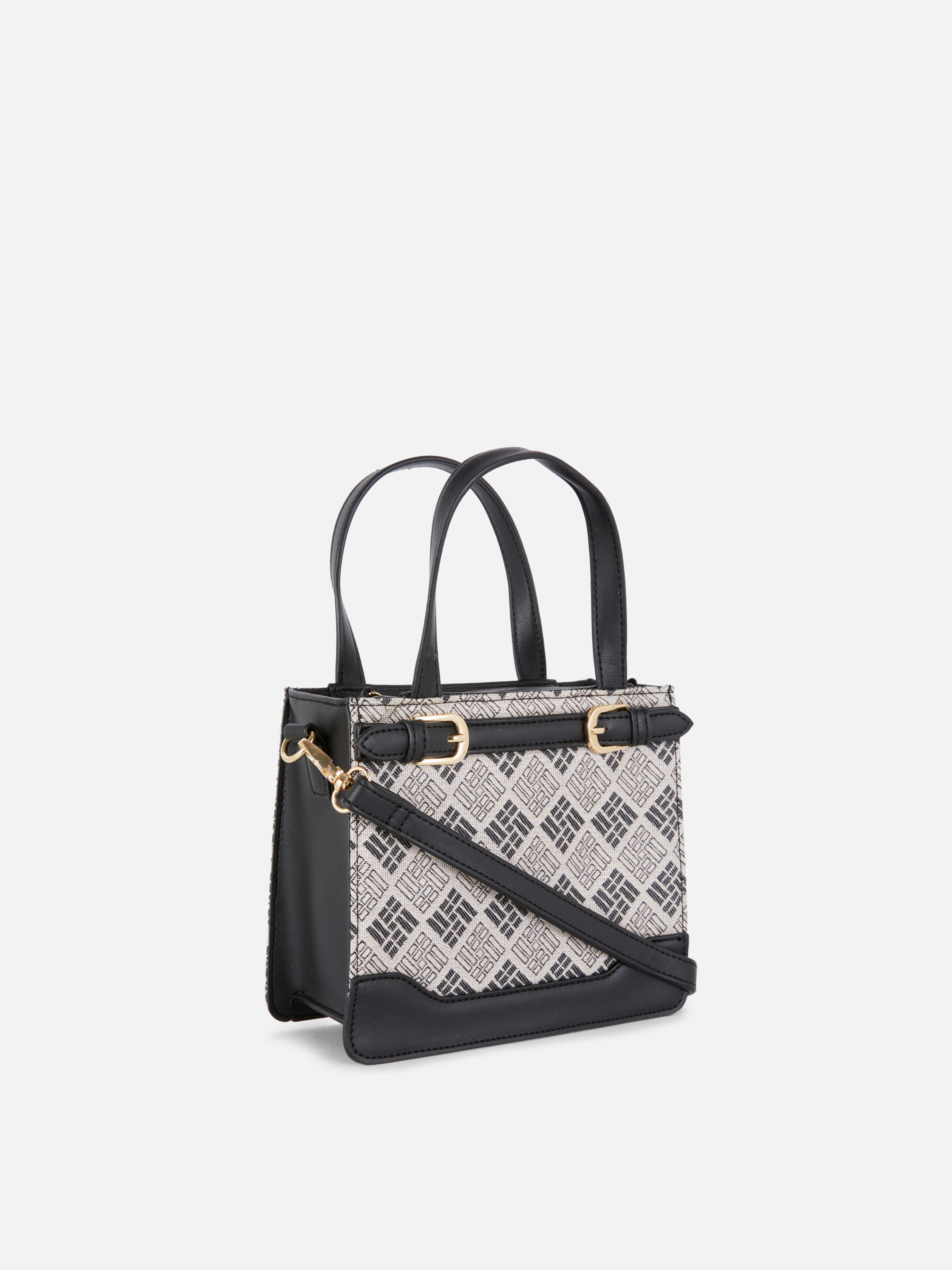 Mini-Tragetasche mit Monogramm - Schwarz - Damen | Primark