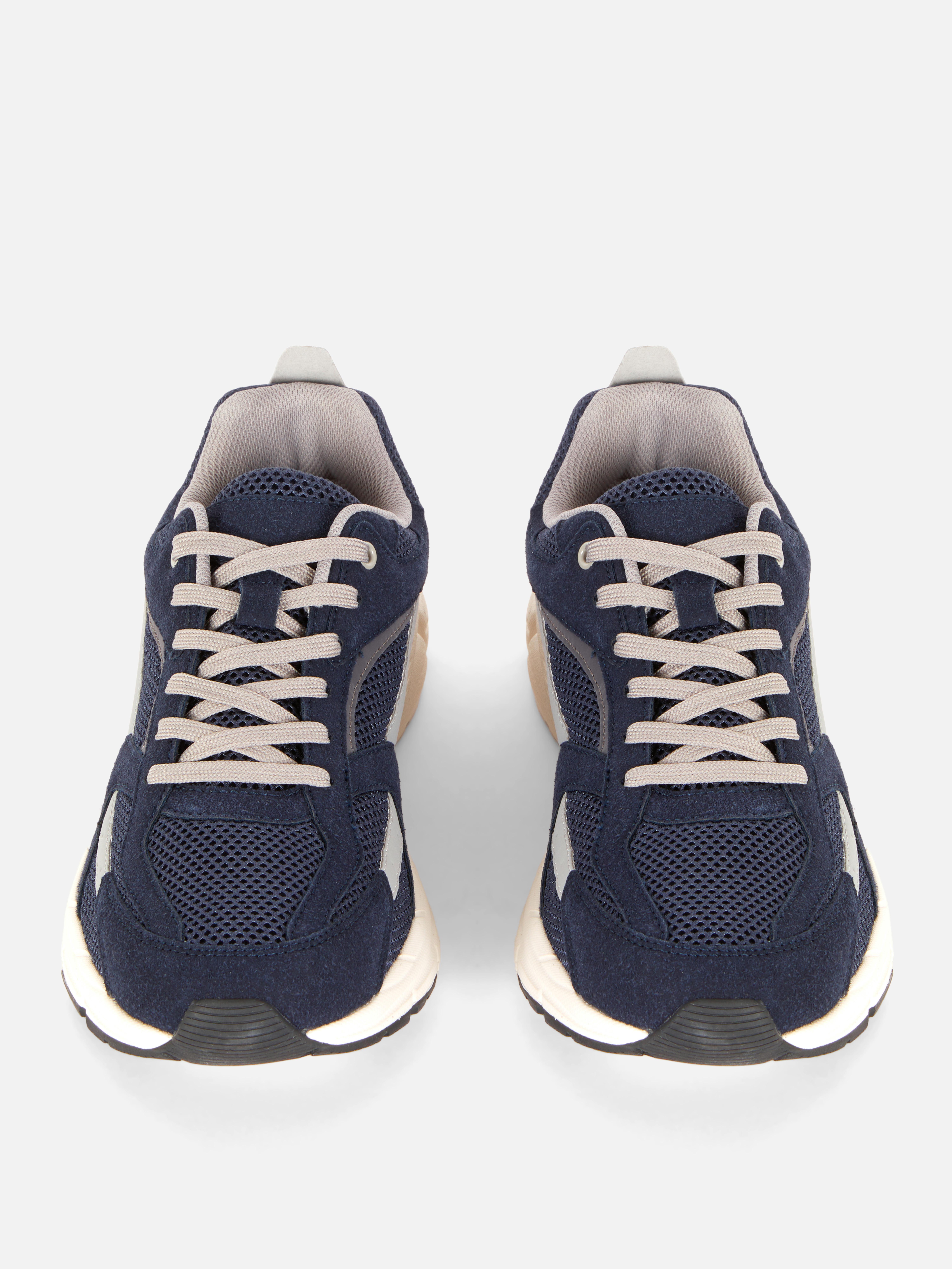 Sneaker mit Netzstoffeinsätzen - Marineblau - Herren | Primark