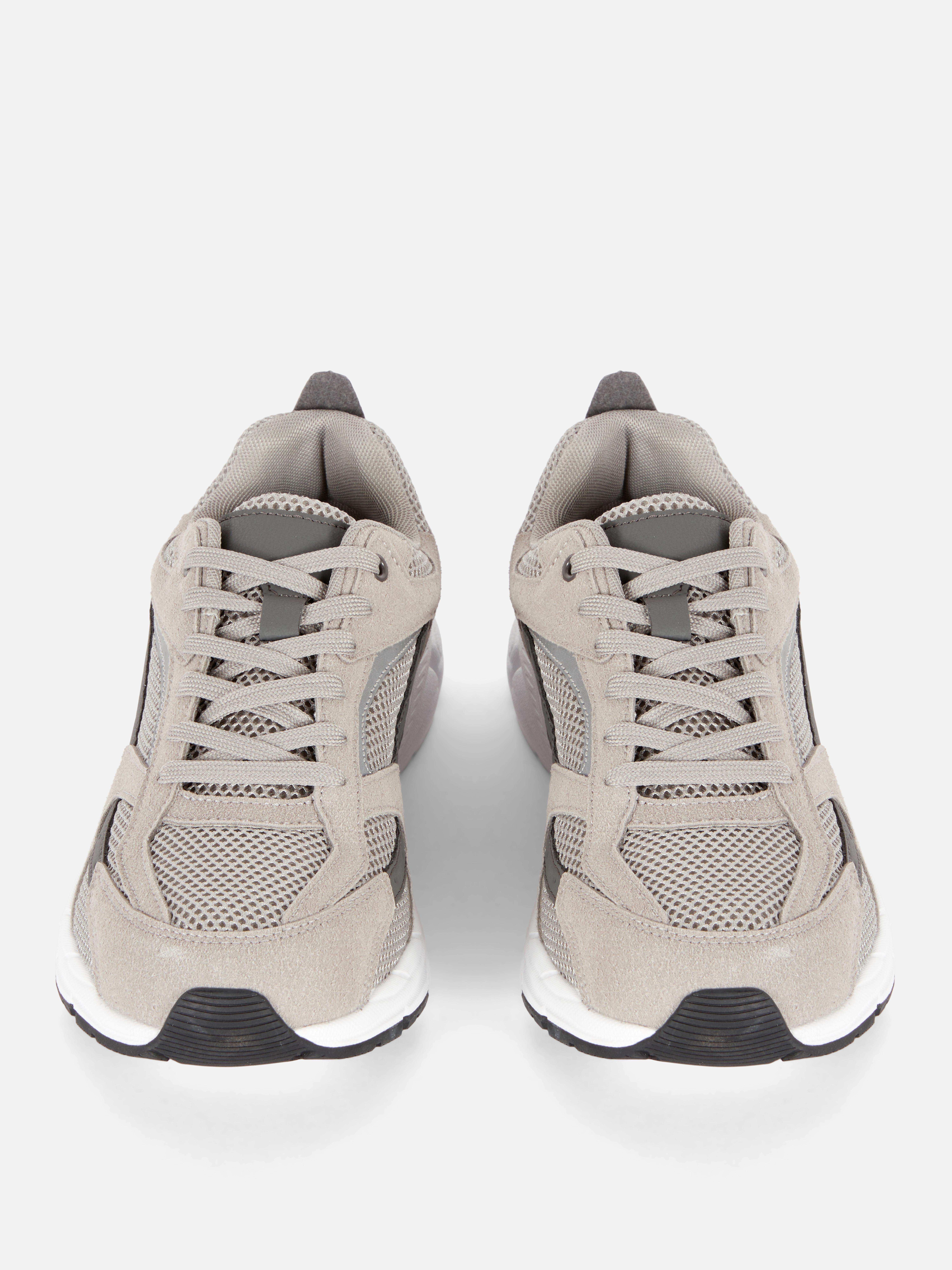 Sneaker mit Netzstoffeinsätzen - Grau - Herren | Primark