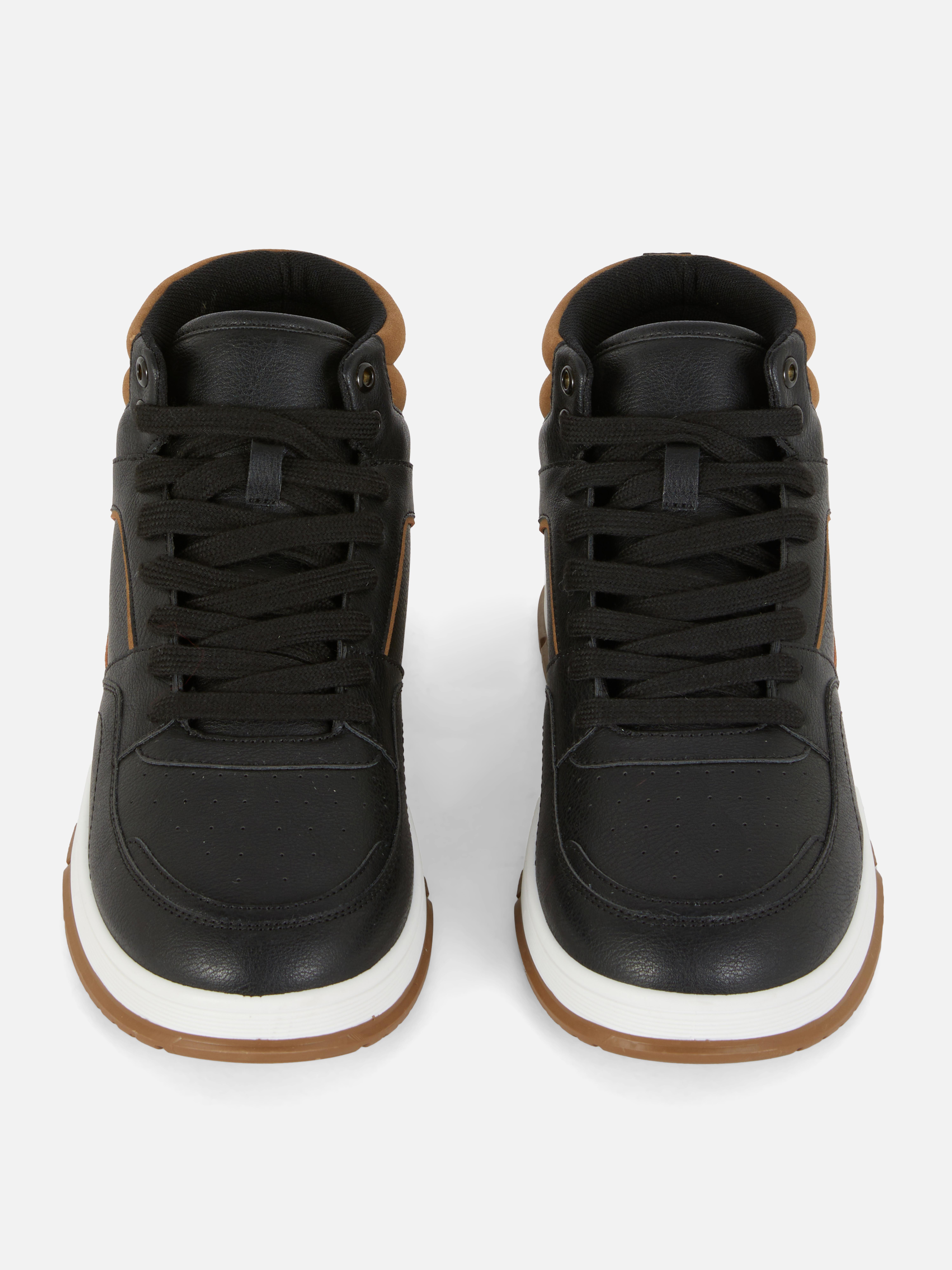 High-Top-Sneaker mit Einsätzen