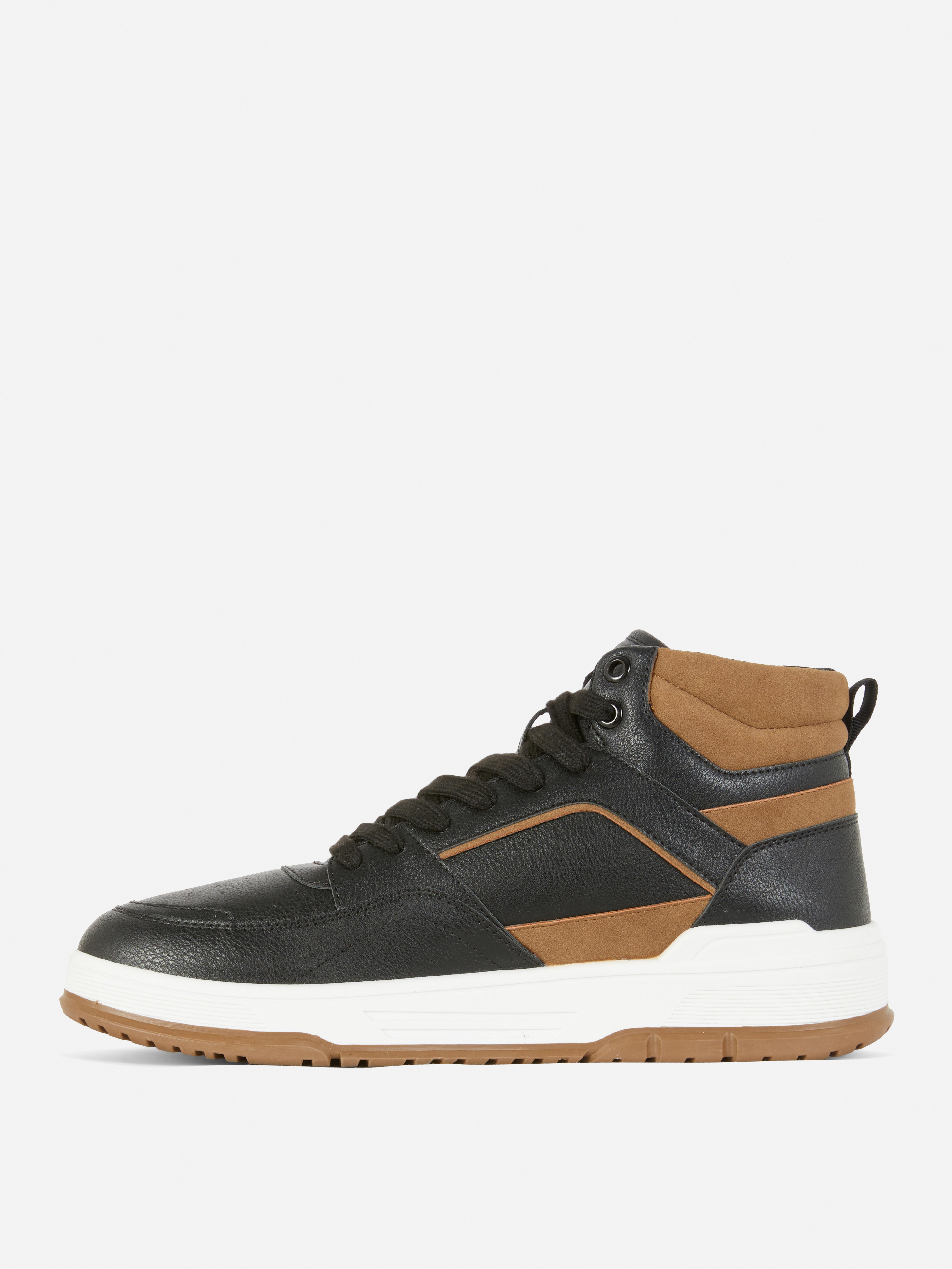 High-Top-Sneaker mit Einsätzen