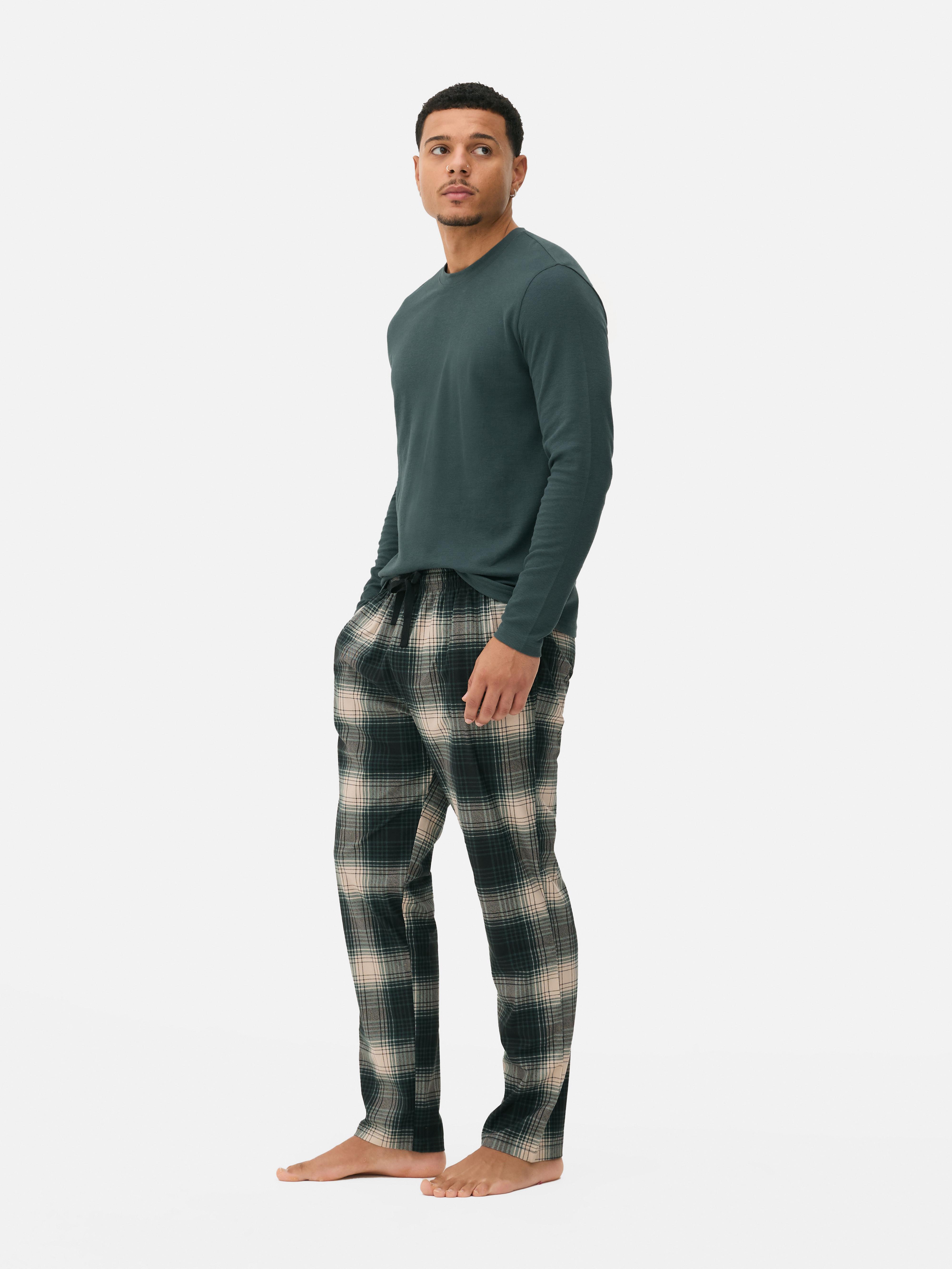 Pijama largo extrasuave Verde Hombre Primark