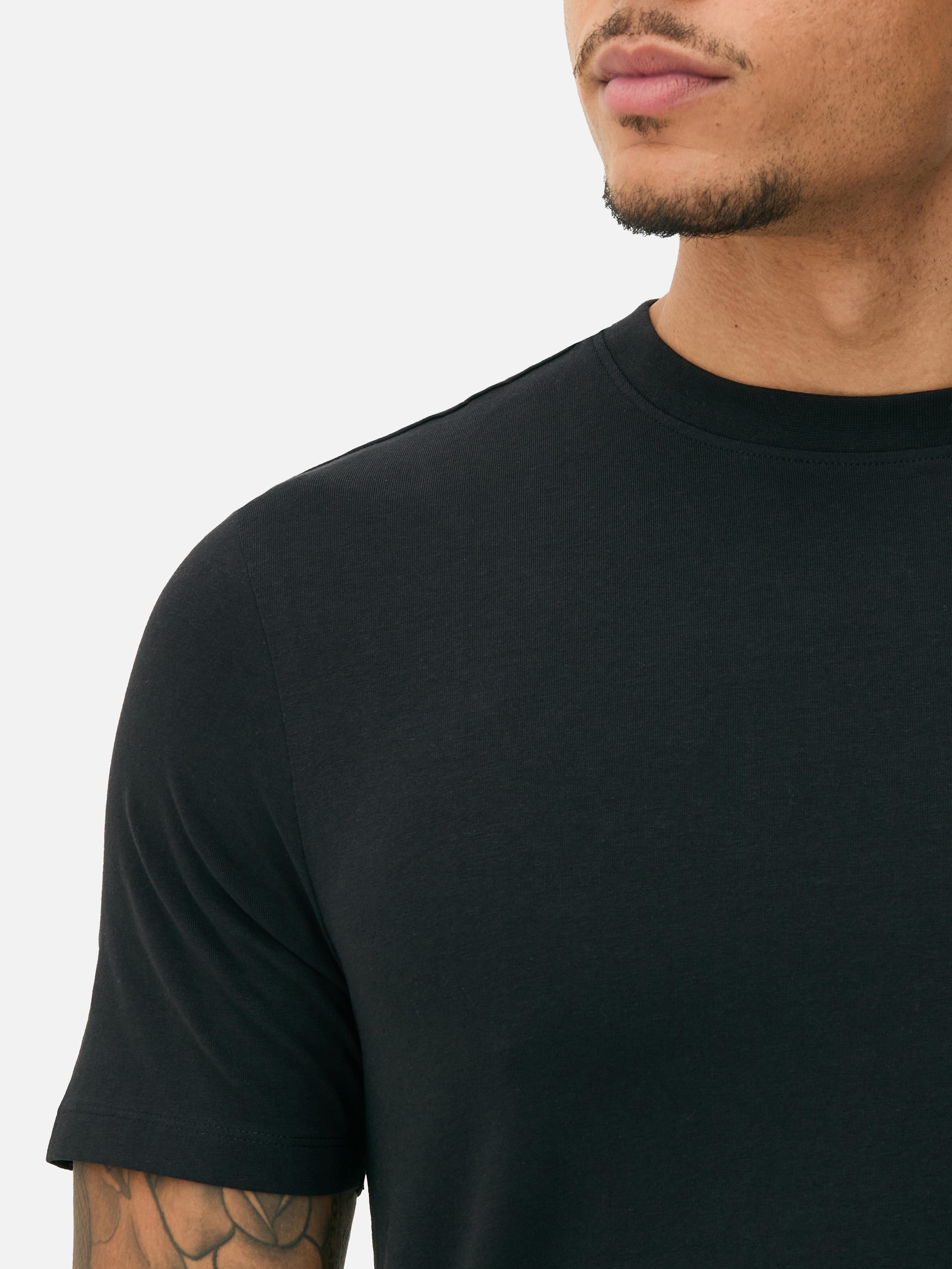 black slim fit t shirt primark