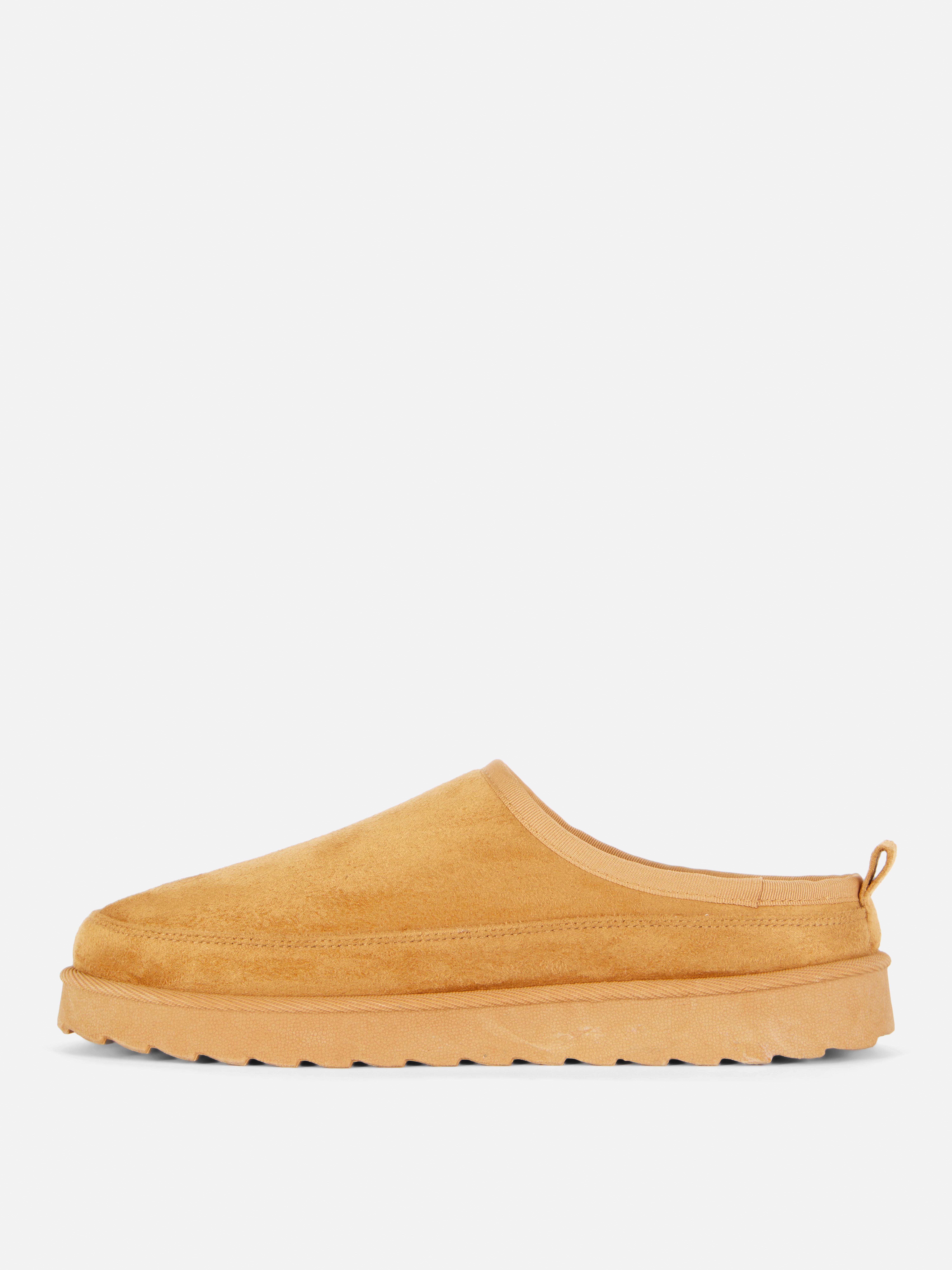 Faux Fur Lined Mule Slippers