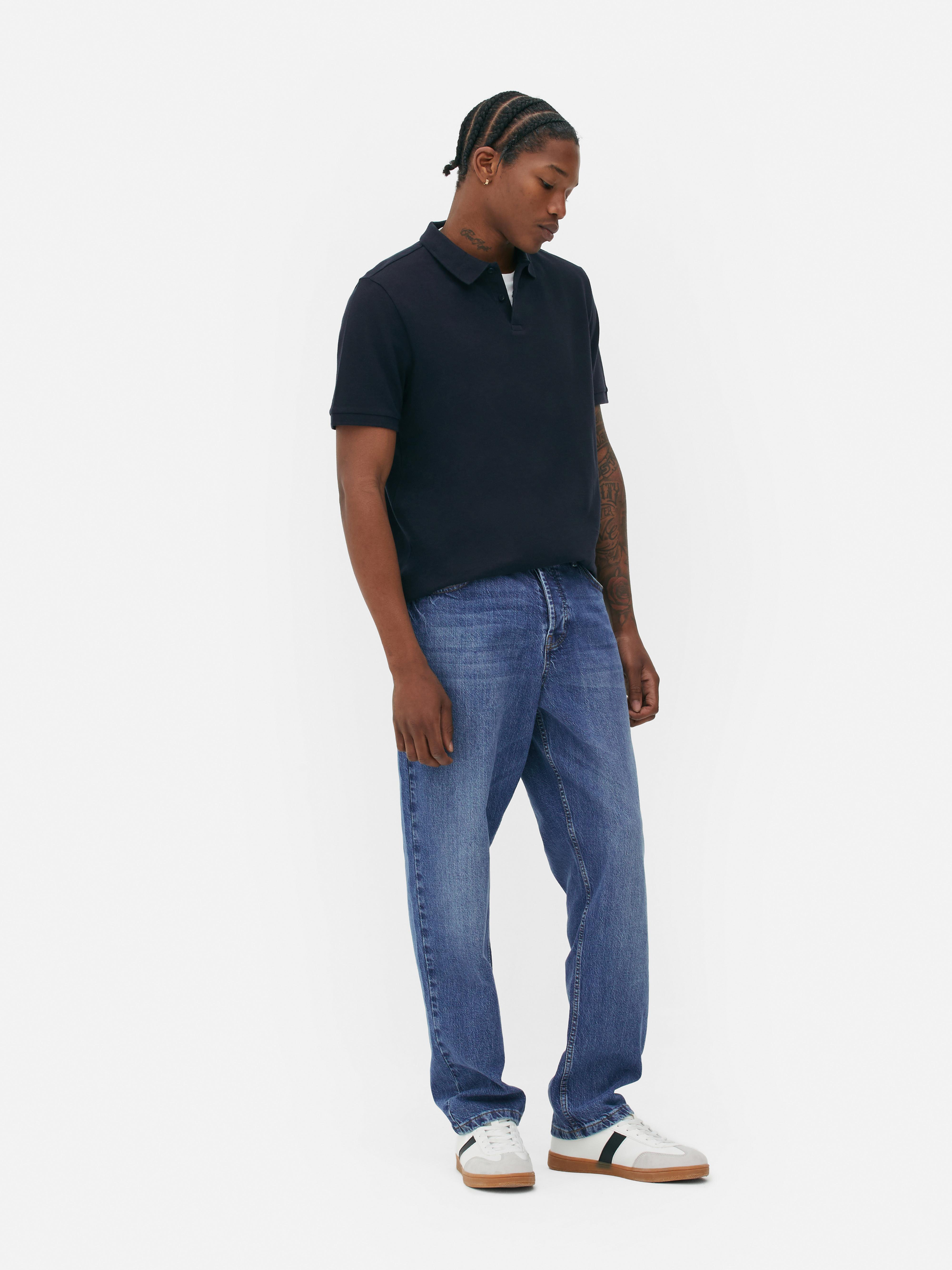 Men's Navy Classic Pique Polo Shirt | Penneys