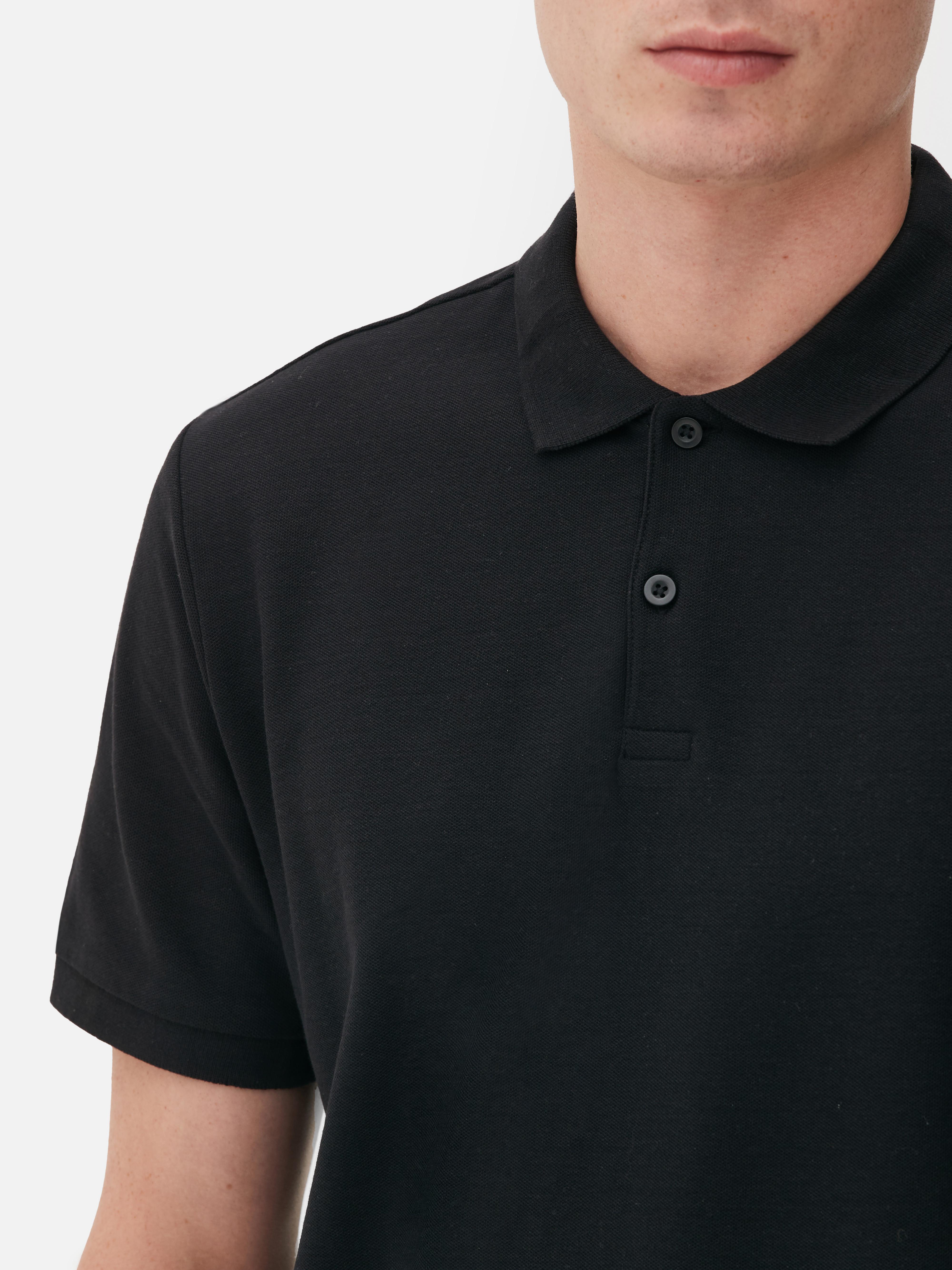 Black polo shirt primark hotsell